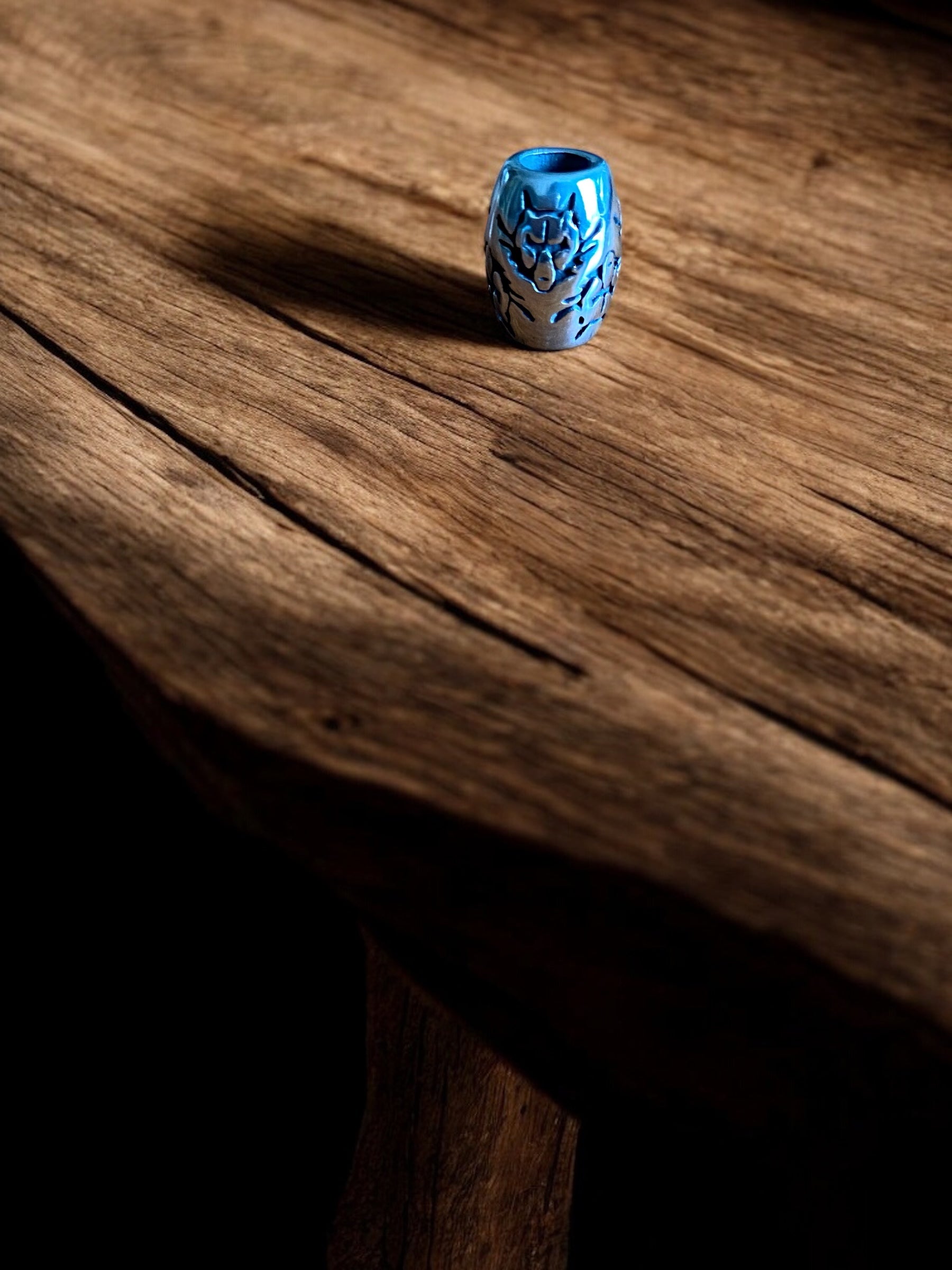 Viking Fenrirs Curse Conical Beard Bead