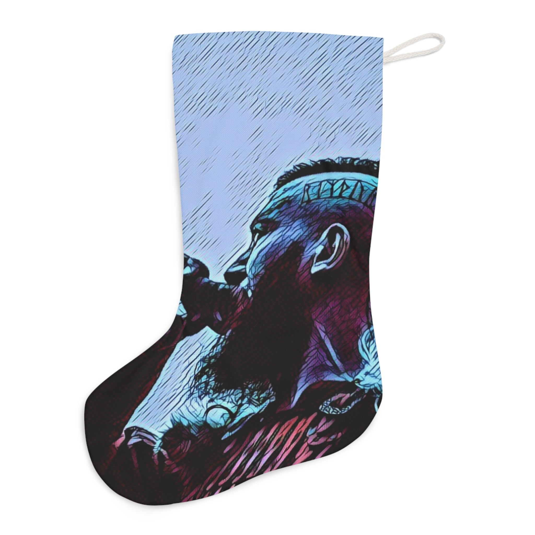 Large Nordic Christmas Stocking