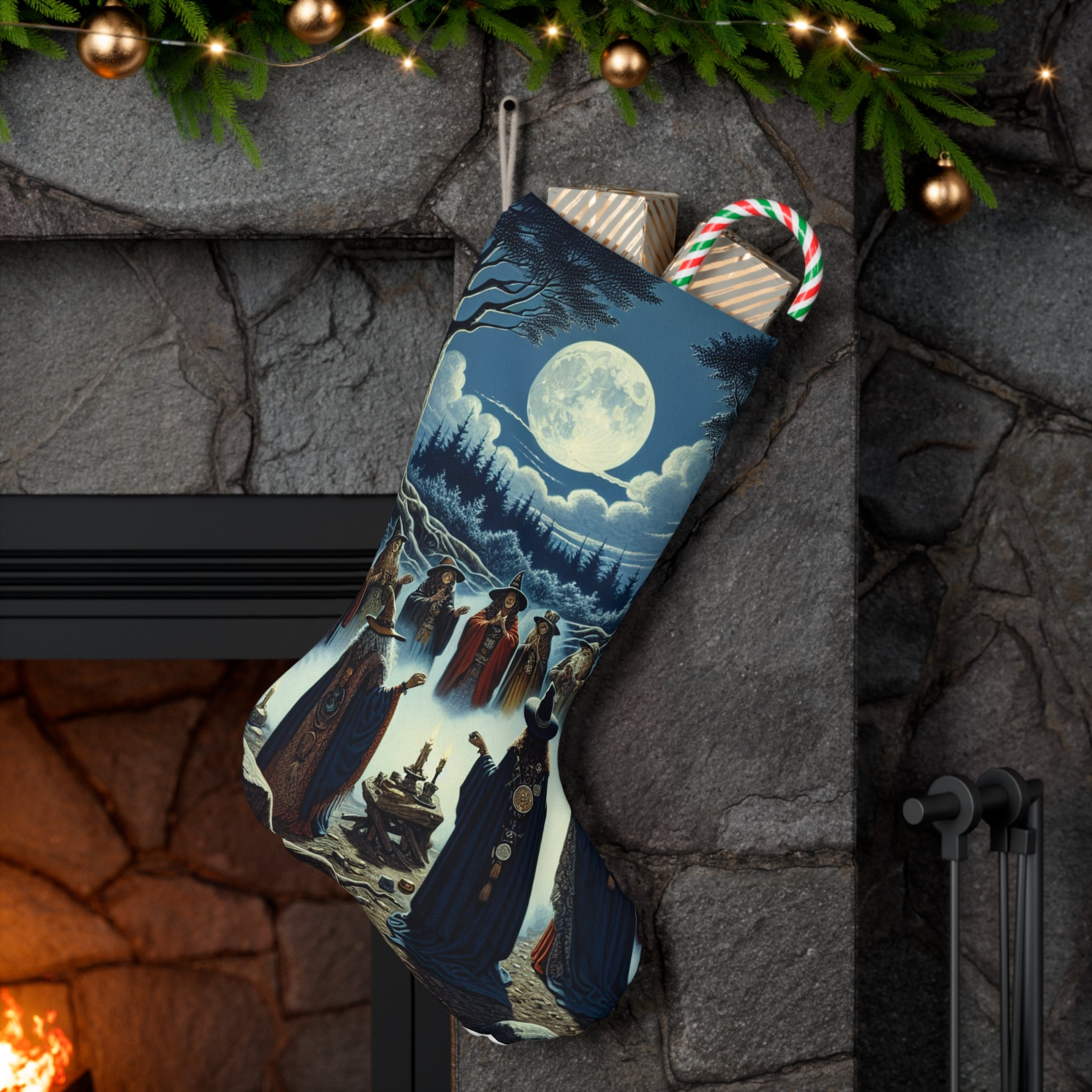 A Pagan’s Gathering Large Nordic Christmas Stocking