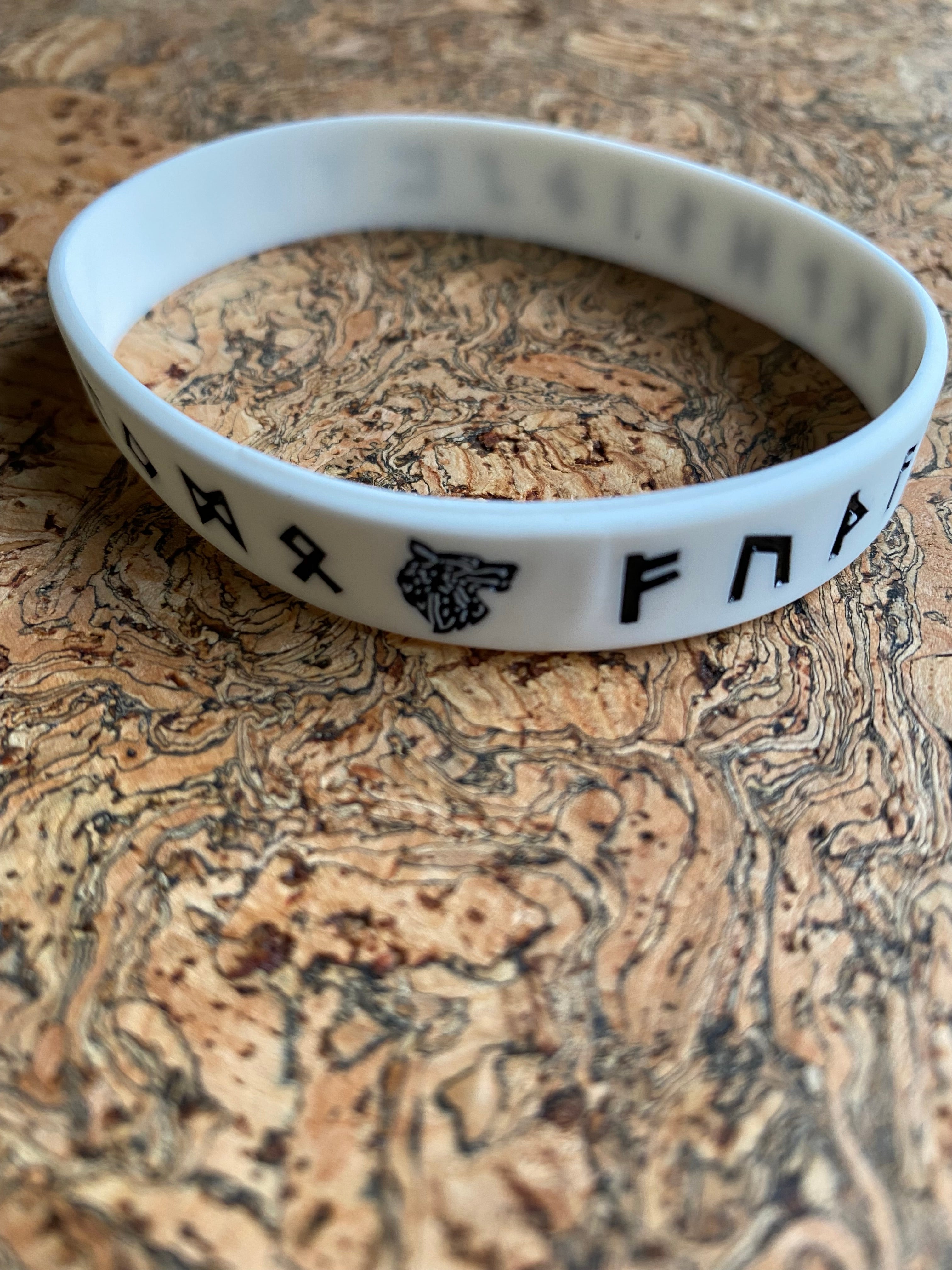 Fenrir Wolf Rubber Bracelet