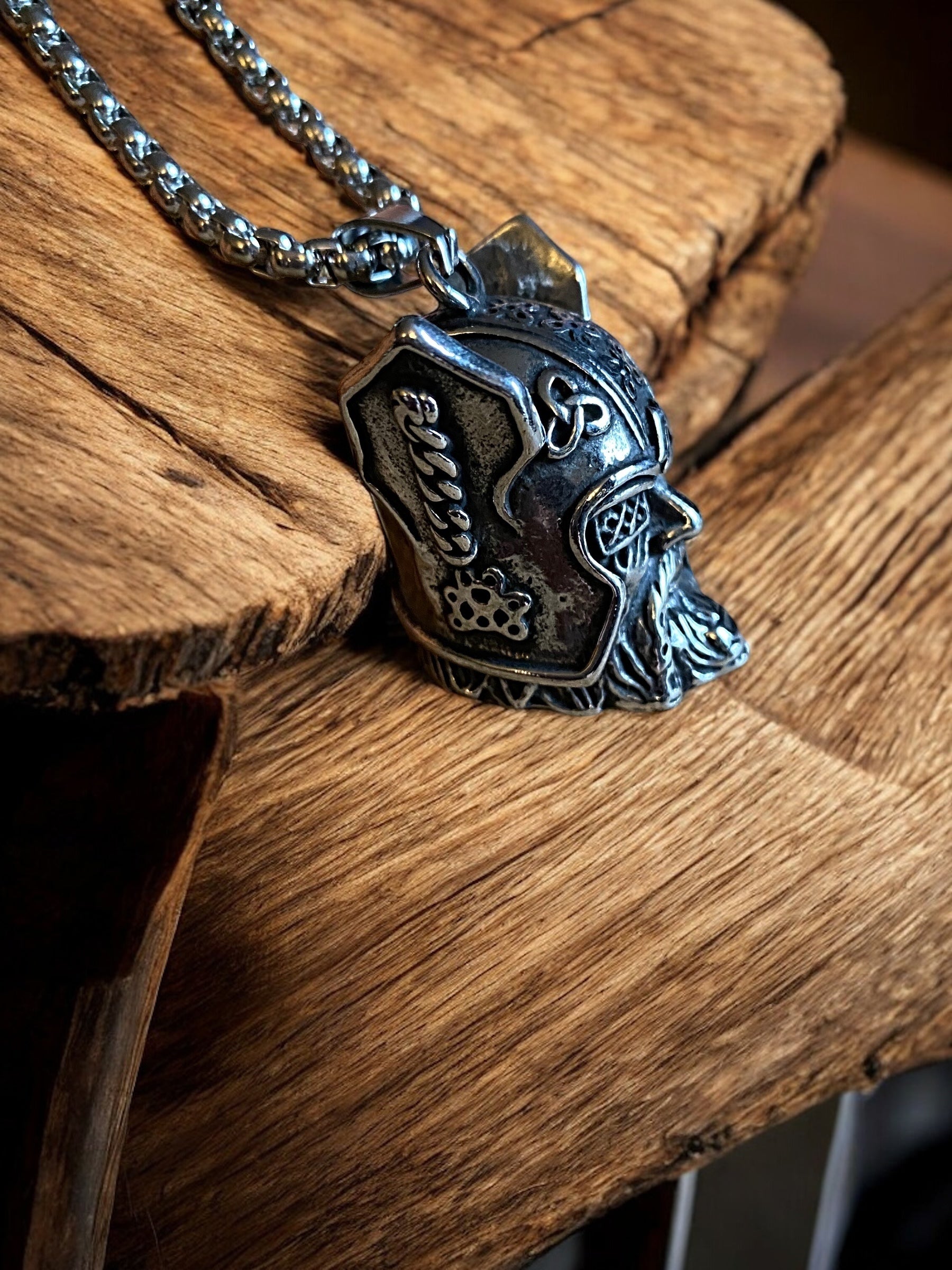 Odins 3D Head Viking Necklace