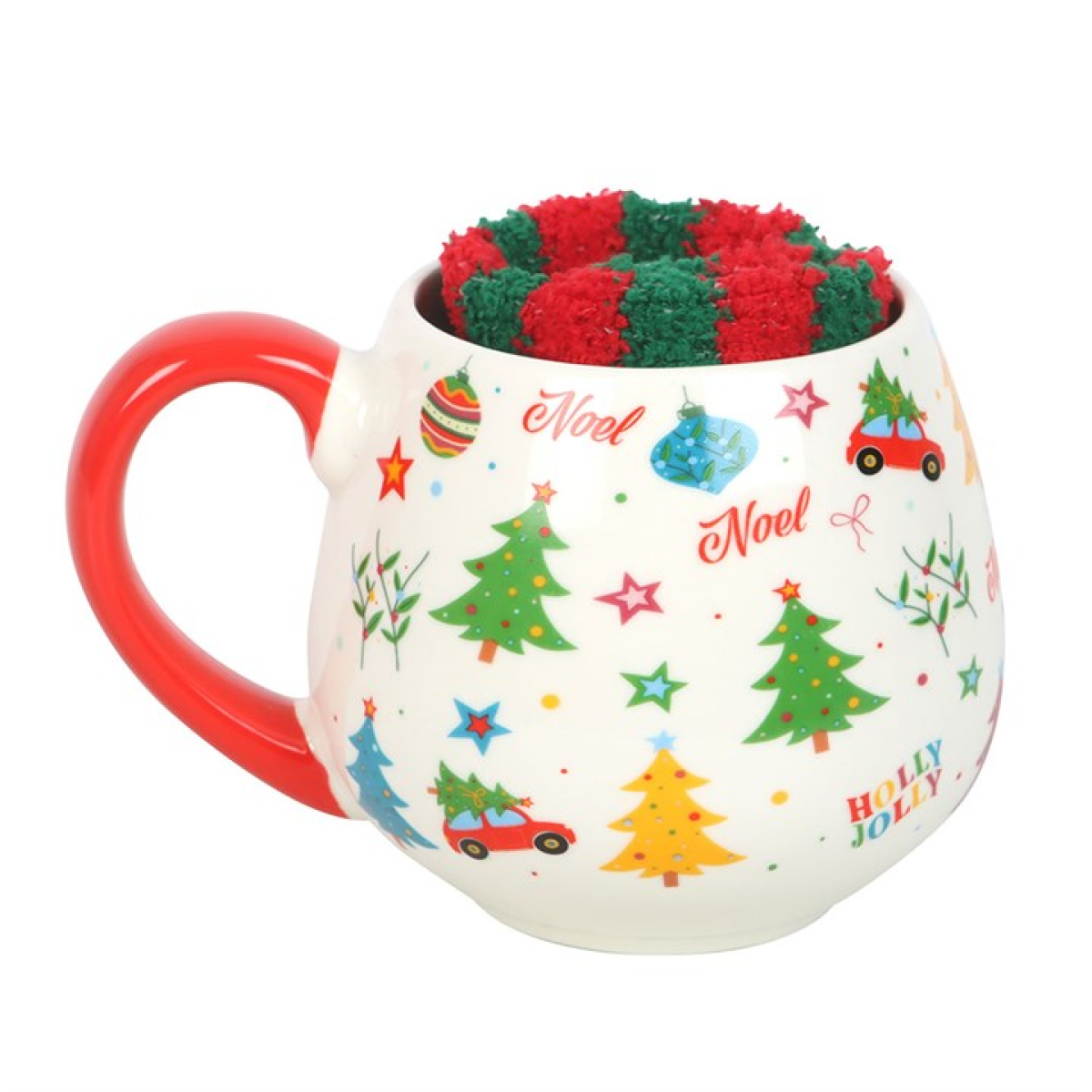Festive Christmas Mug and Socks Set