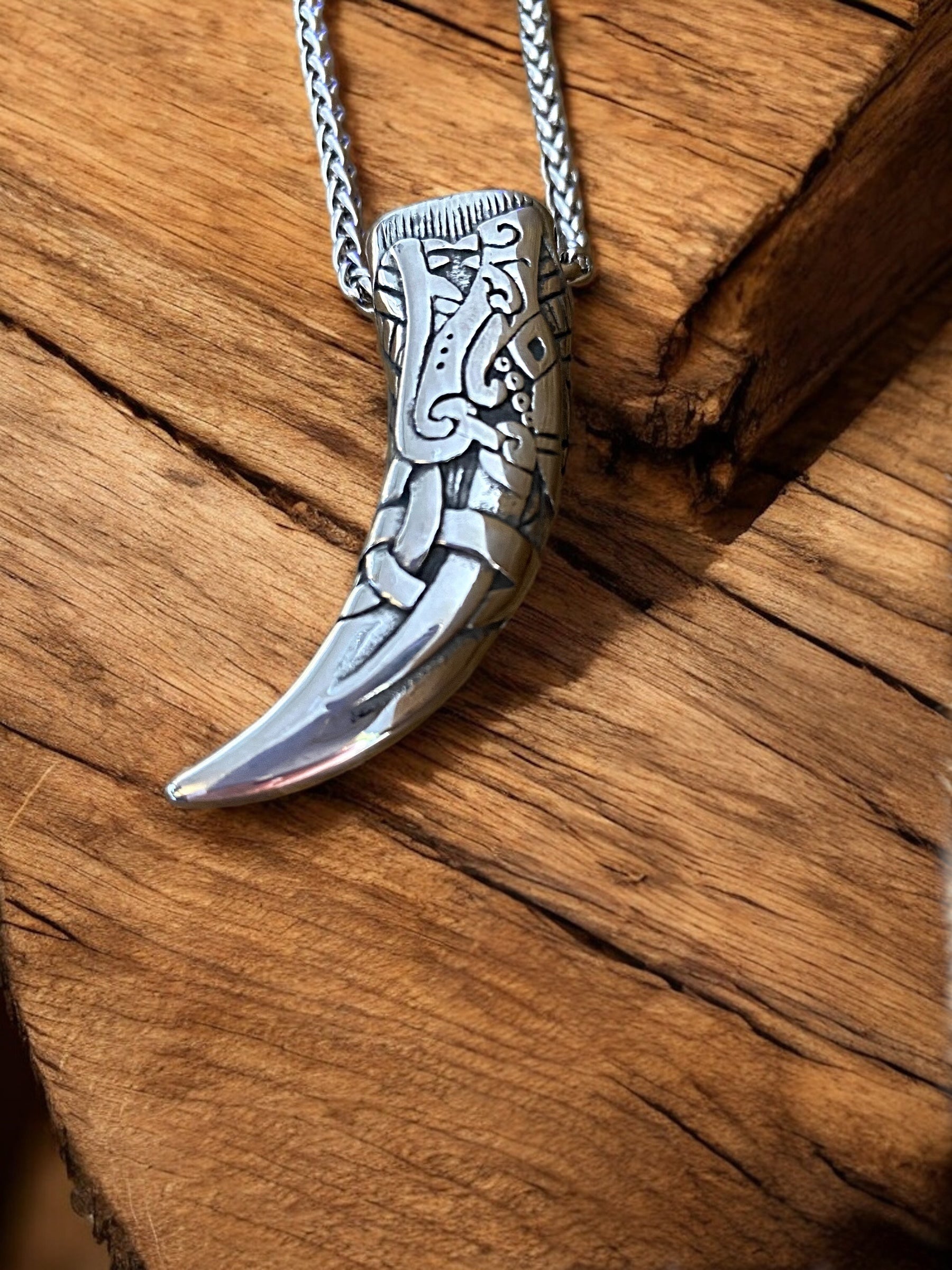 Fenrir’s Fang Viking Wolf Necklace