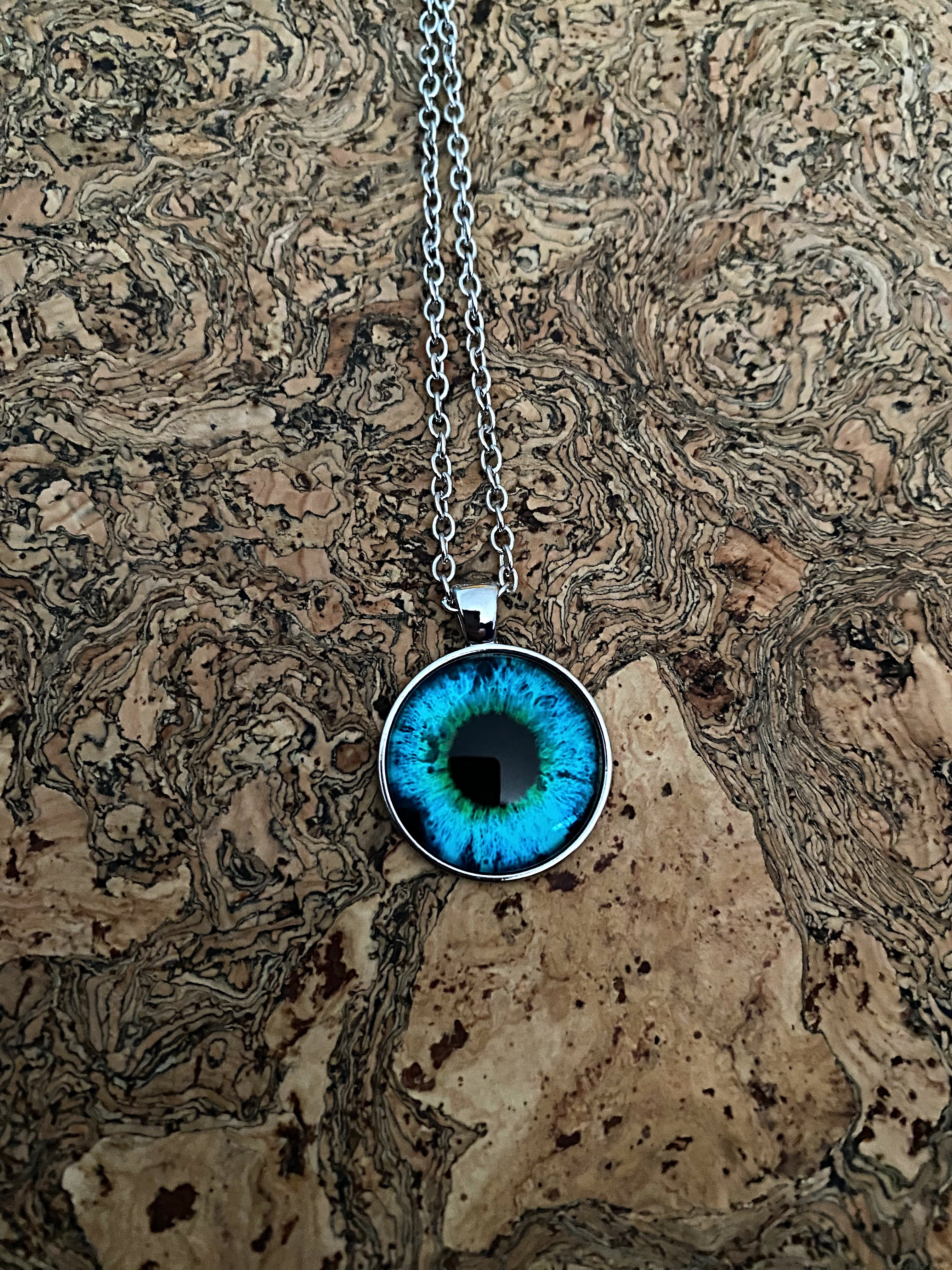 Close up of The Eye Of Odin Viking Necklace