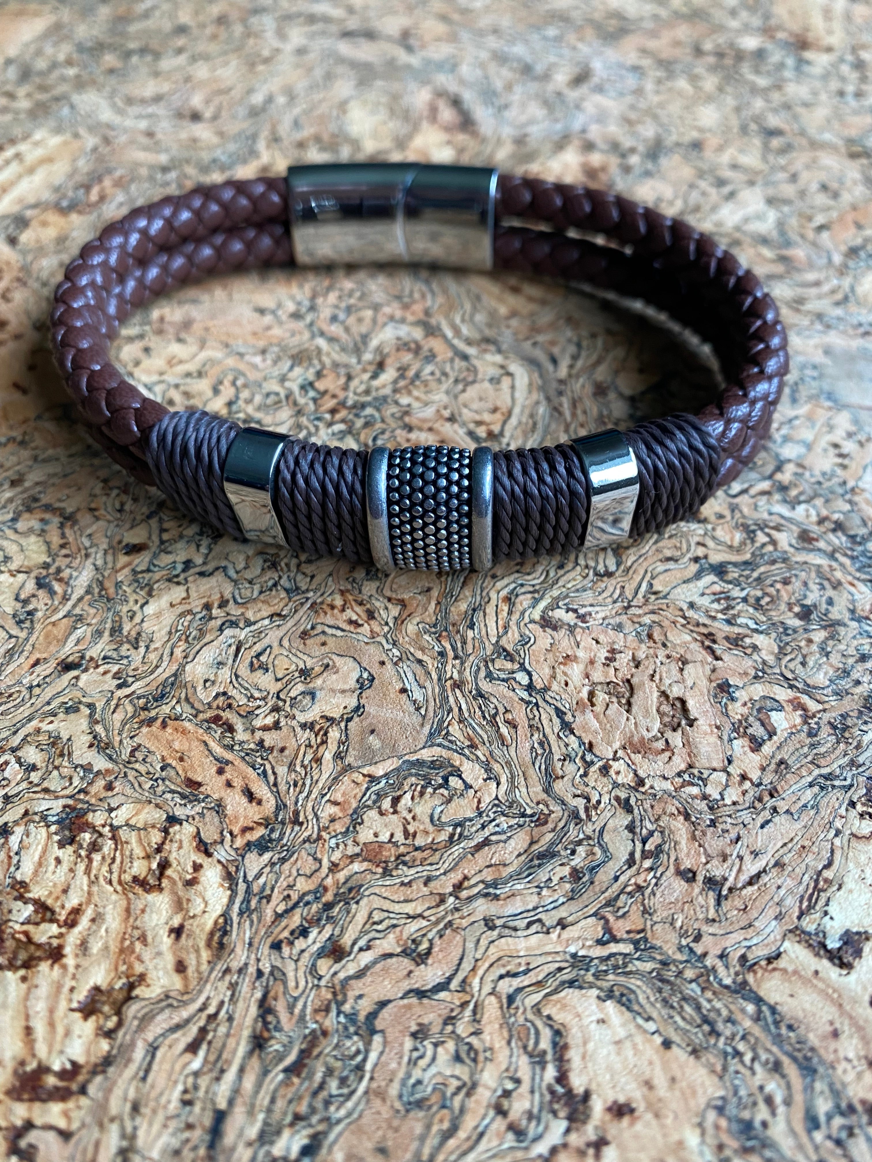 Viking Bracelet - Leather Buckled Wrap