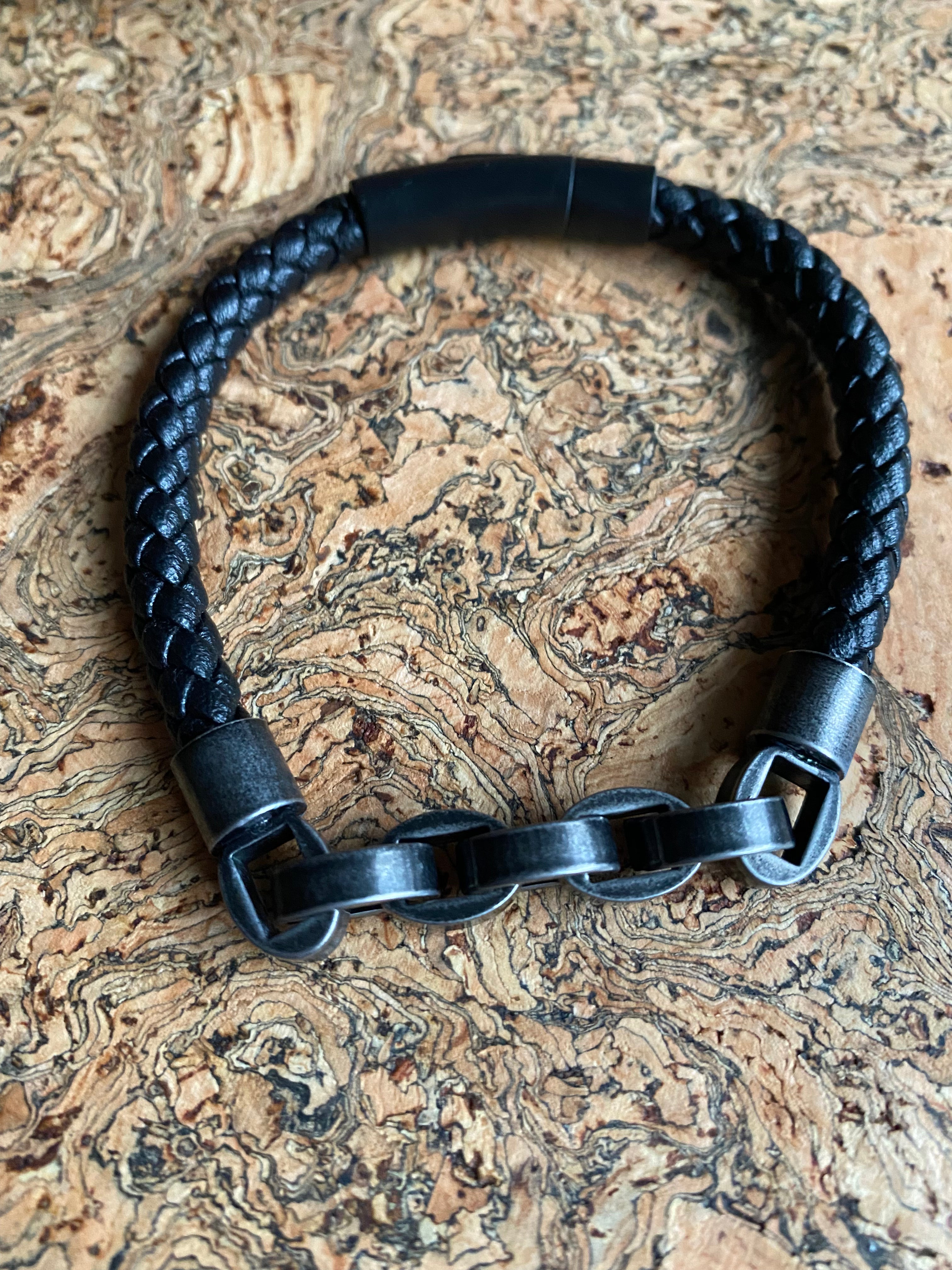 Viking Bracelet - Norse Leather Link