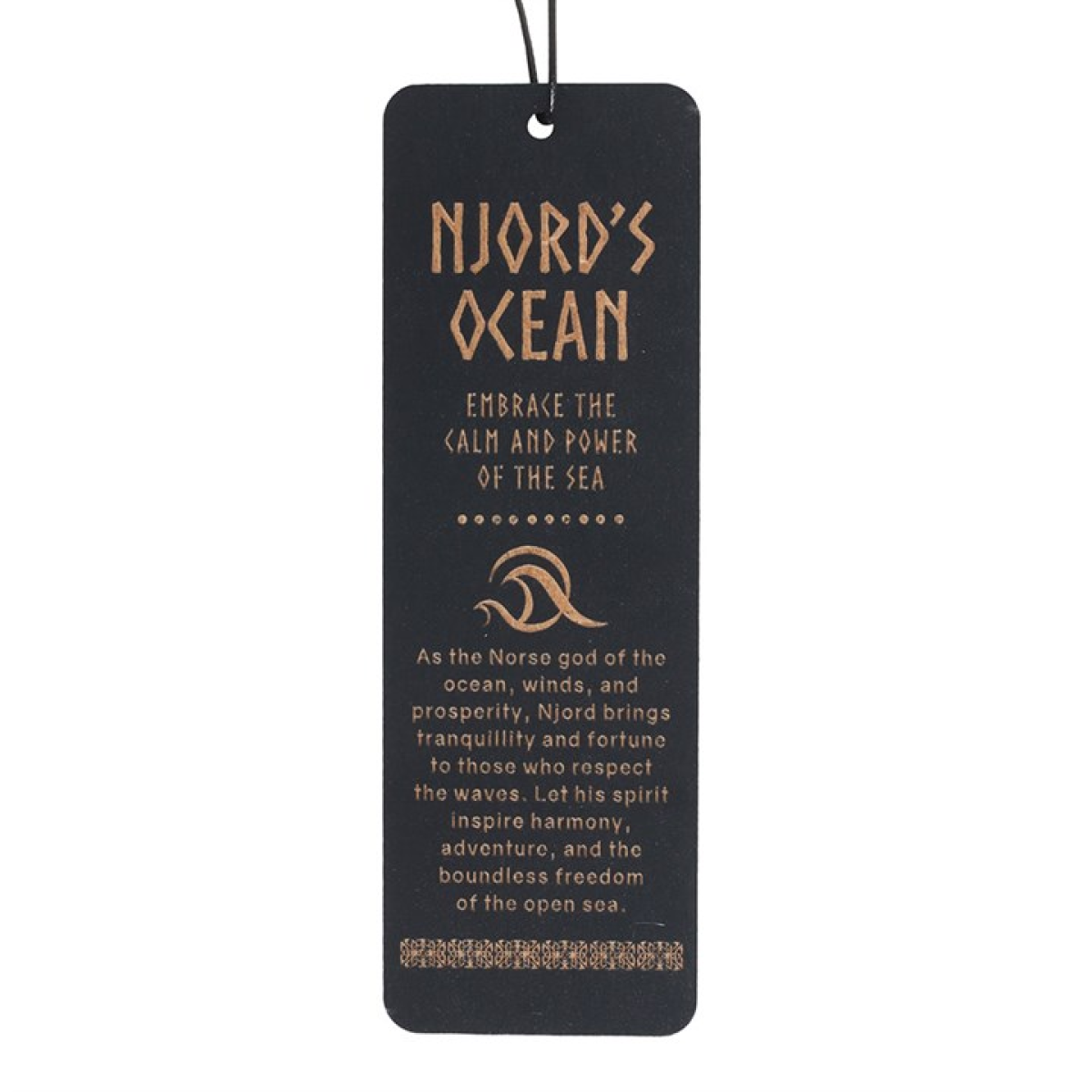 Njord's Ocean Viking Wooden Bookmark