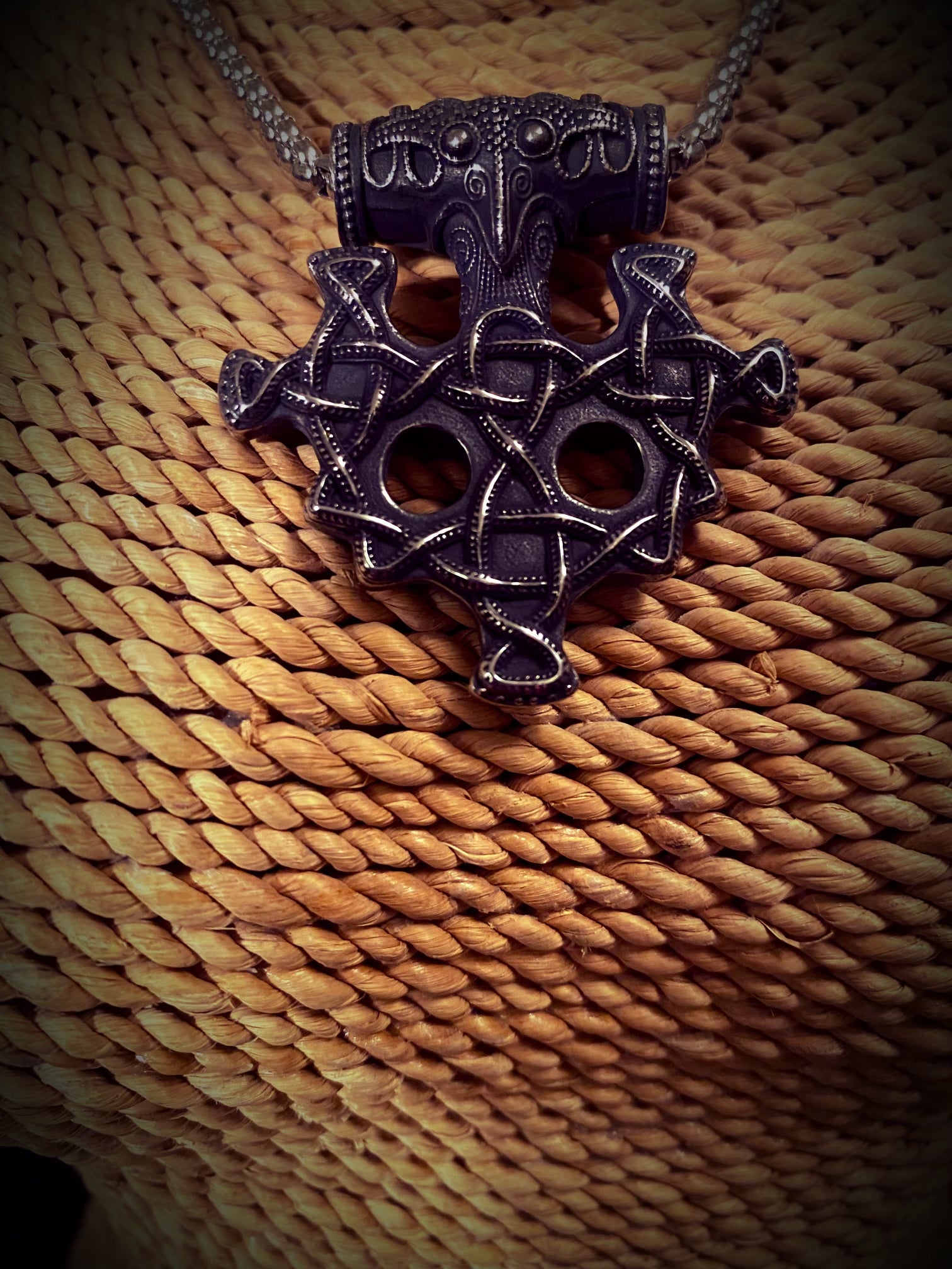 The Knotted Fenrir Wolf Viking Necklace