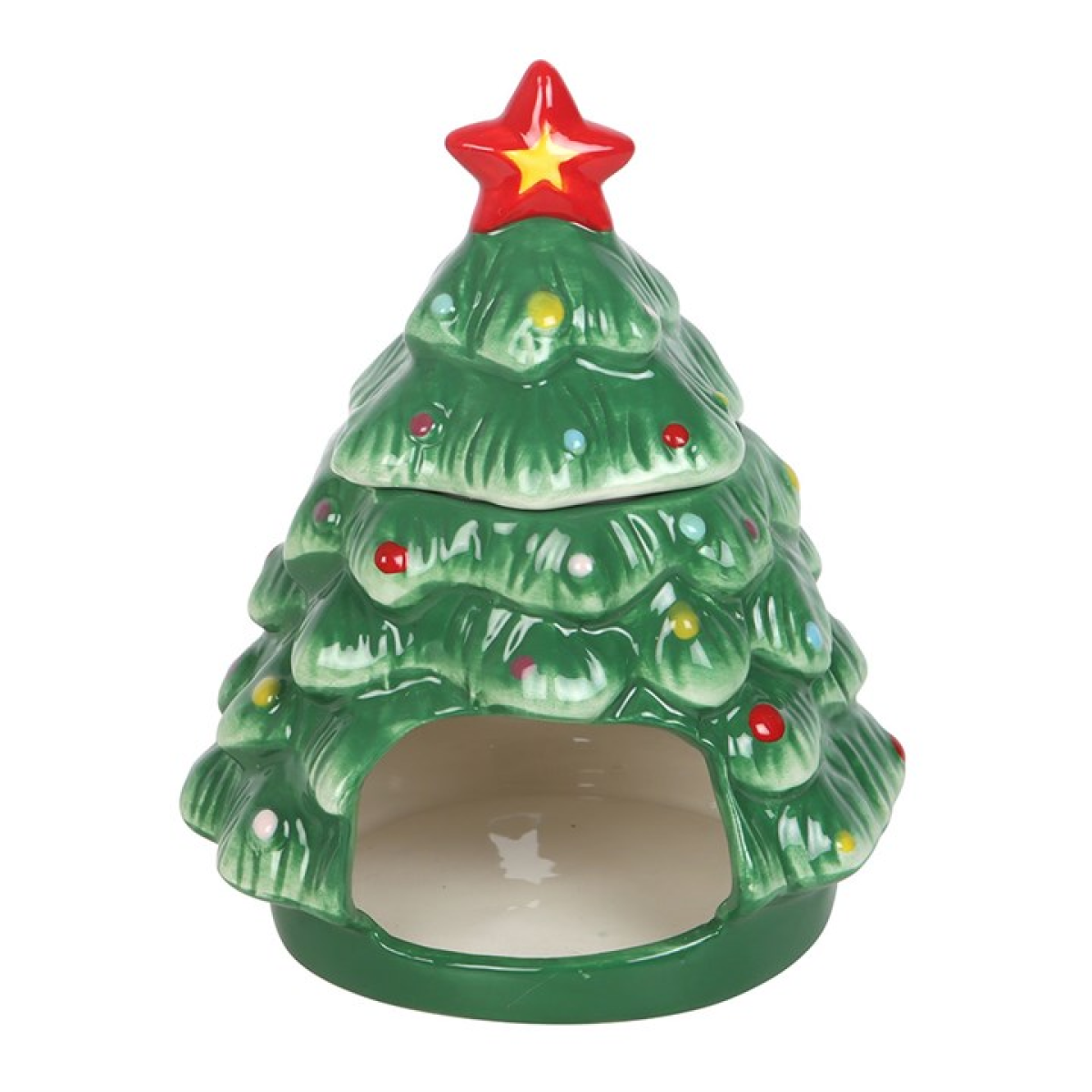 Festive Christmas Tree Ceramic Oil Burner