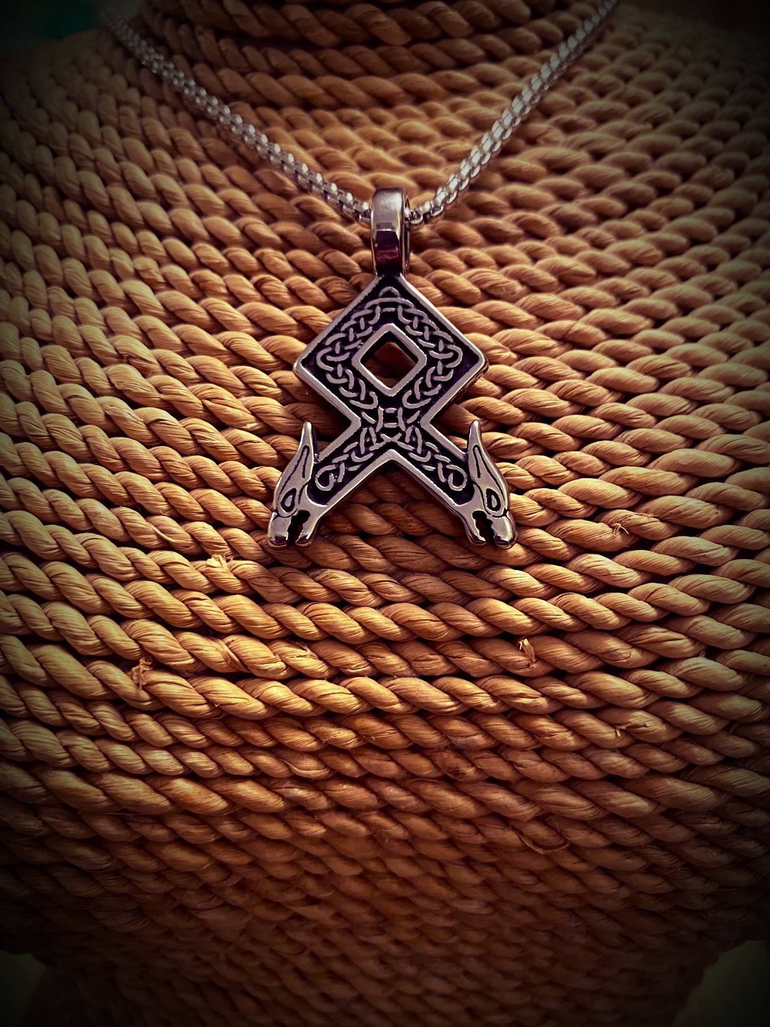 Viking Necklace - The Protection of Othala Rune