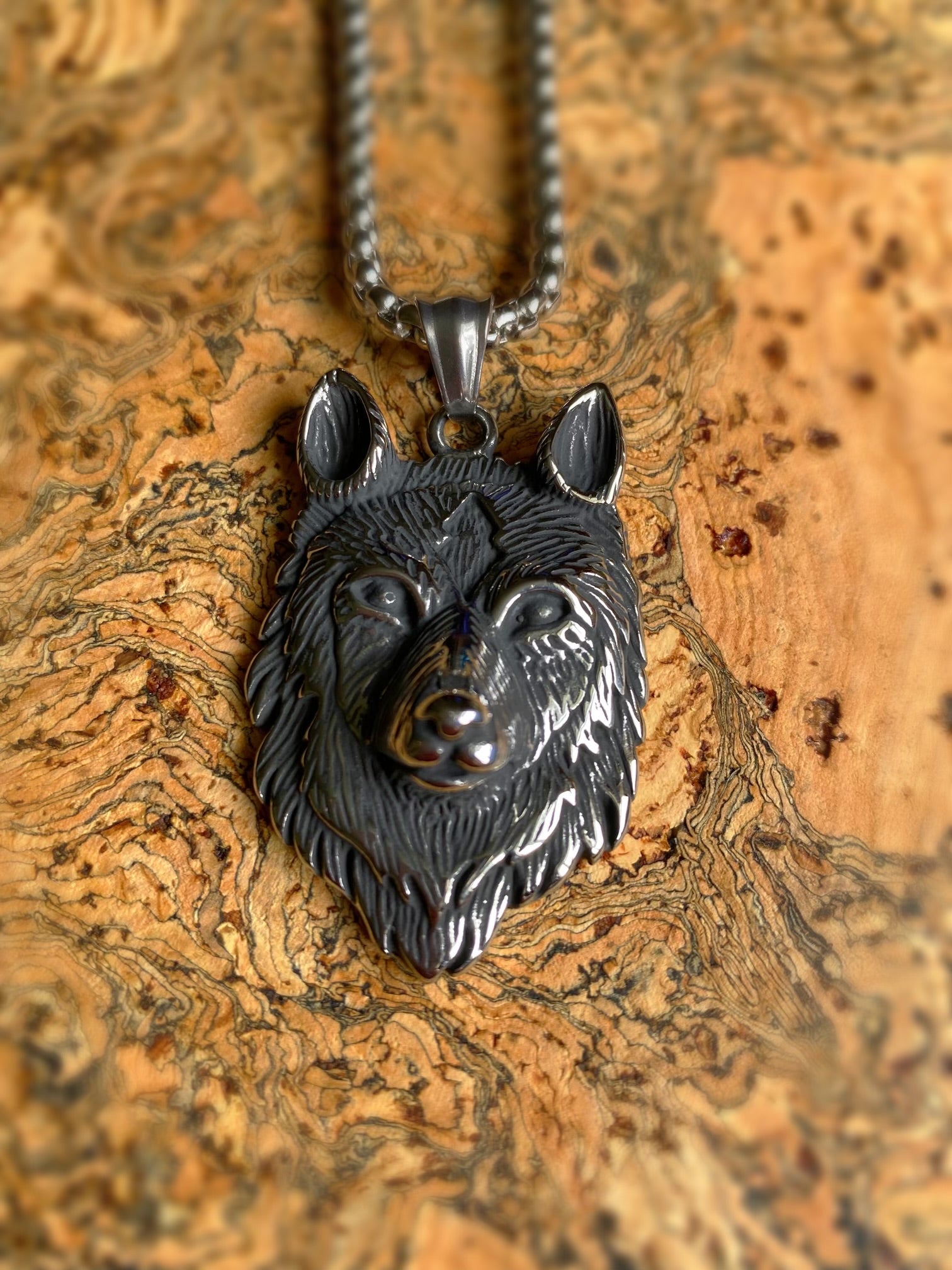 The Mac Tire Celtic Wolf Pagan Necklace