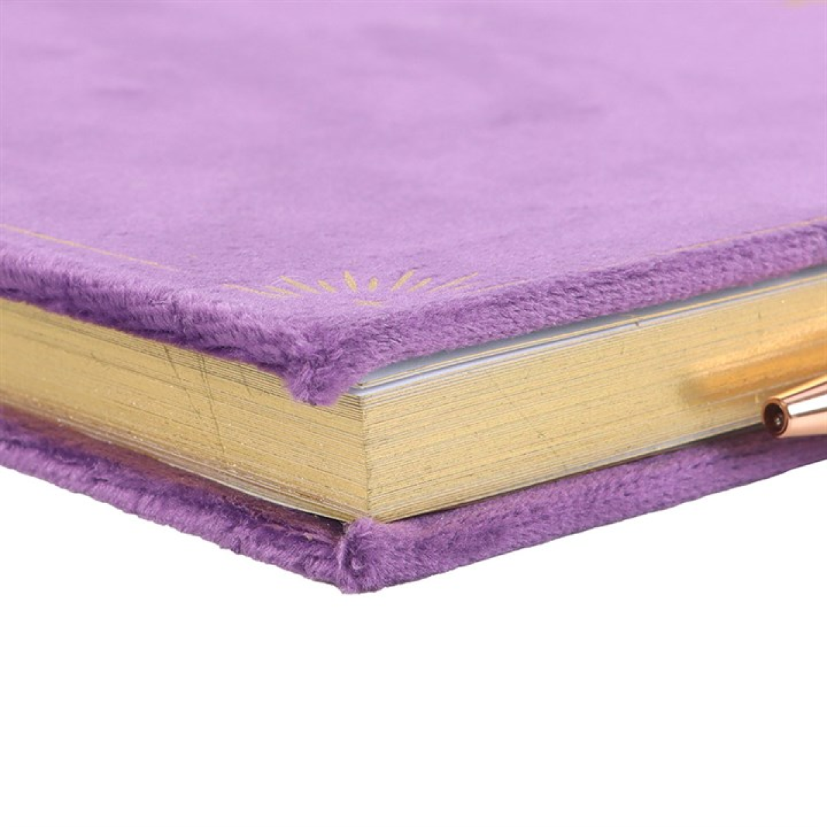 Book of Spells Journal with Amethyst Crystal Pen Set