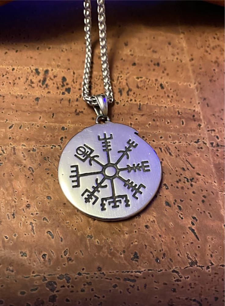 Viking Necklace - Valknut Shield