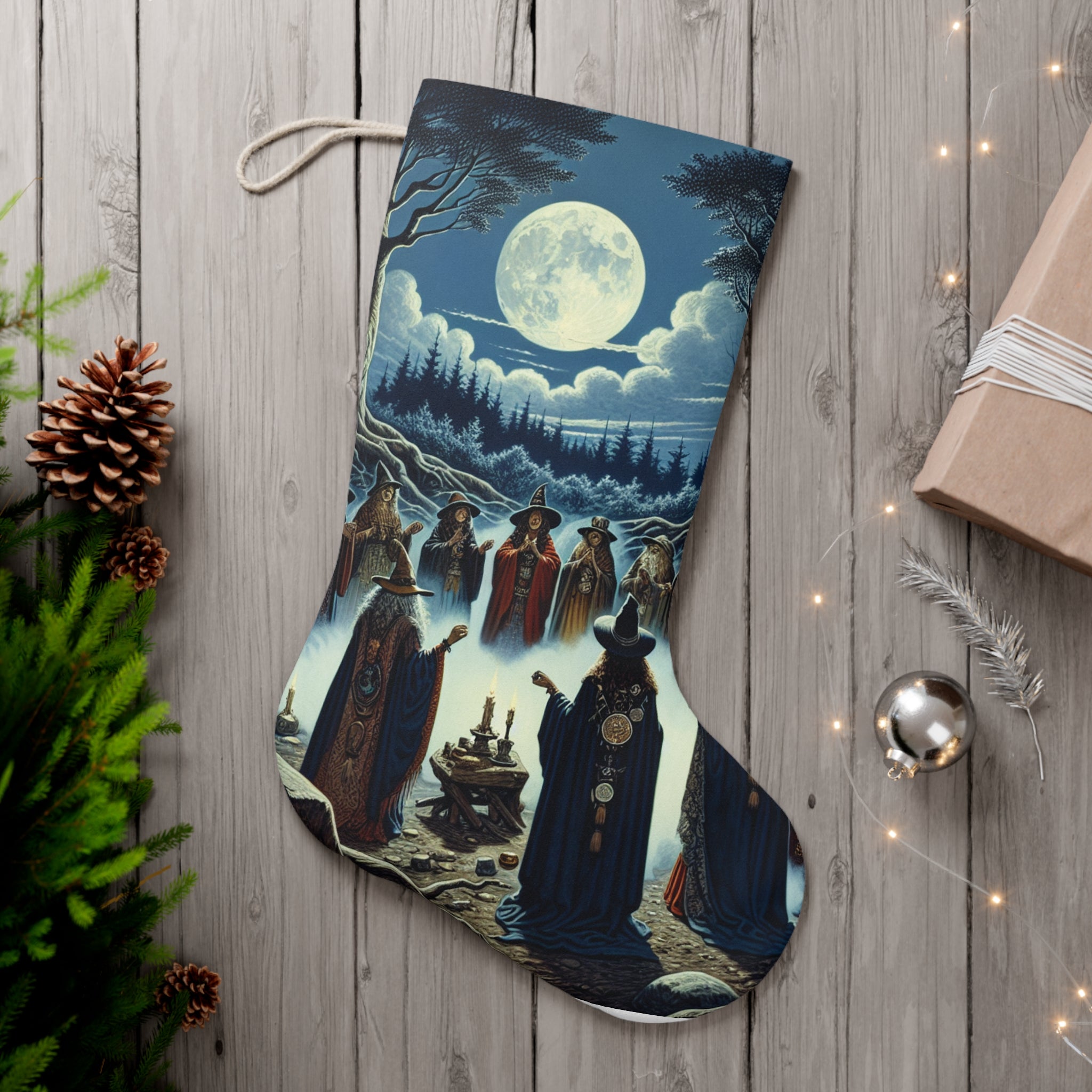A Pagan’s Gathering Large Nordic Christmas Stocking