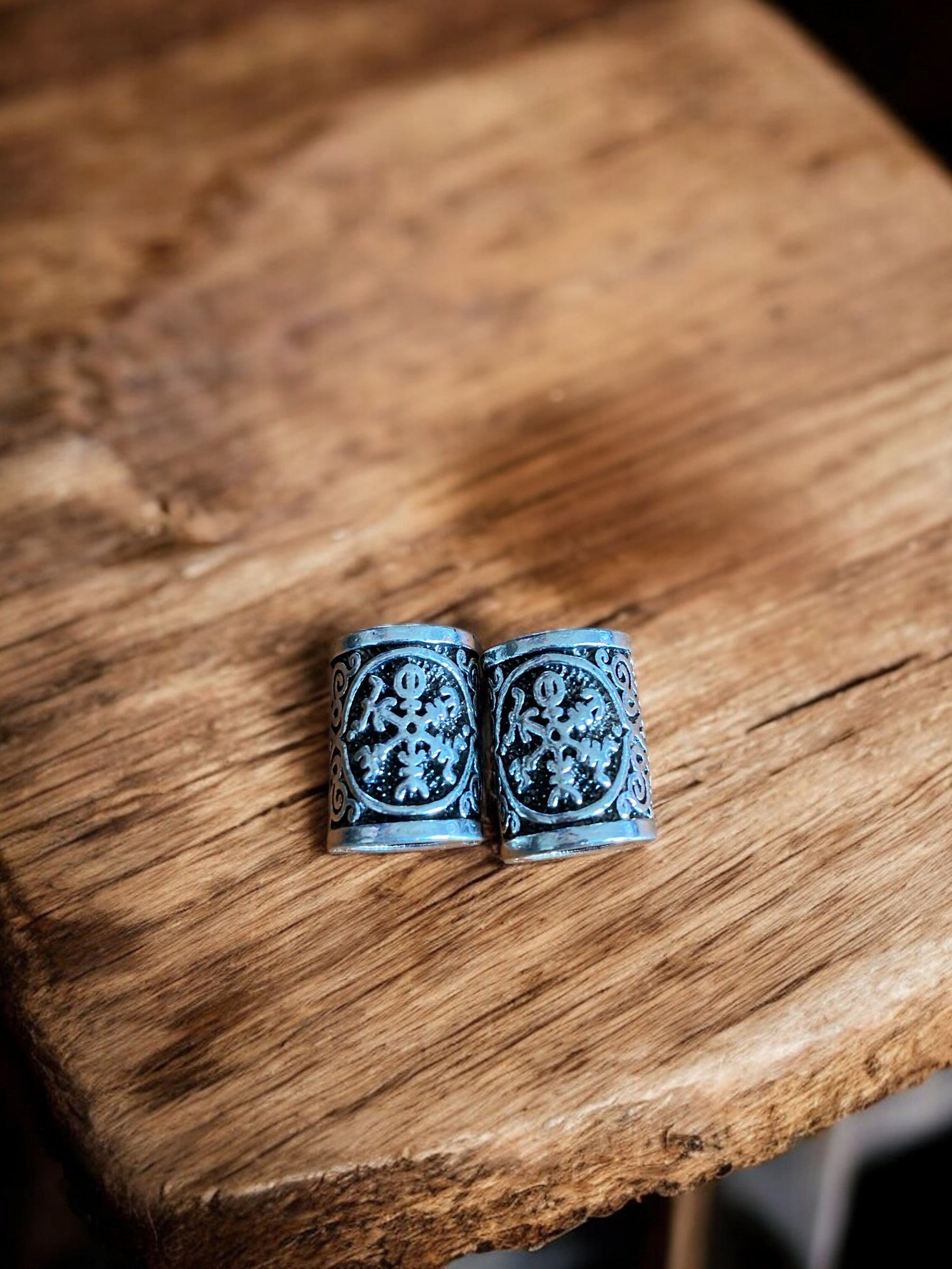 Viking Aegishjalmur Beard Beads