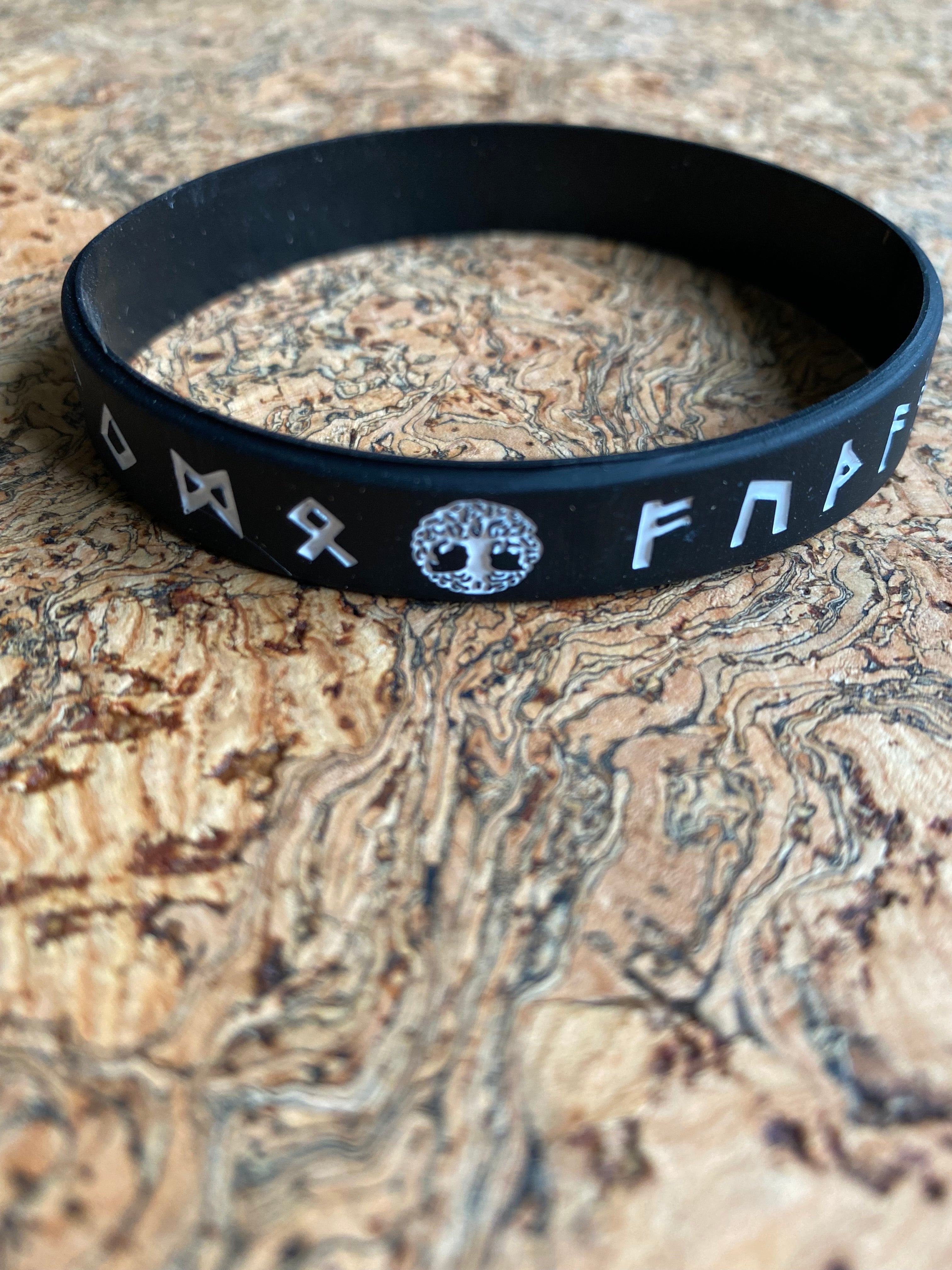 Yggdrasil Tree Of Life  Rubber Bracelet