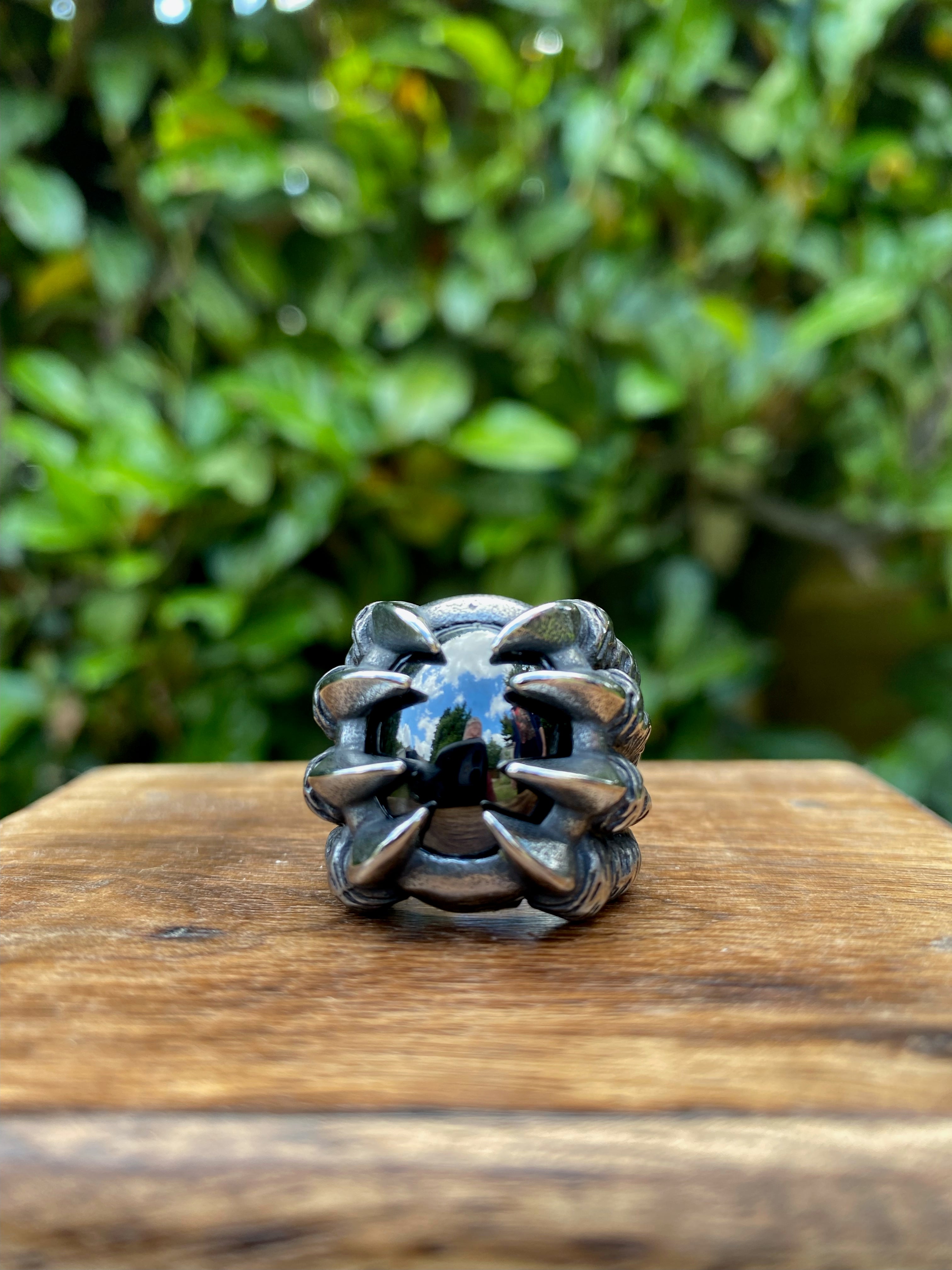 Viking Ring - Silver Wolf Claws
