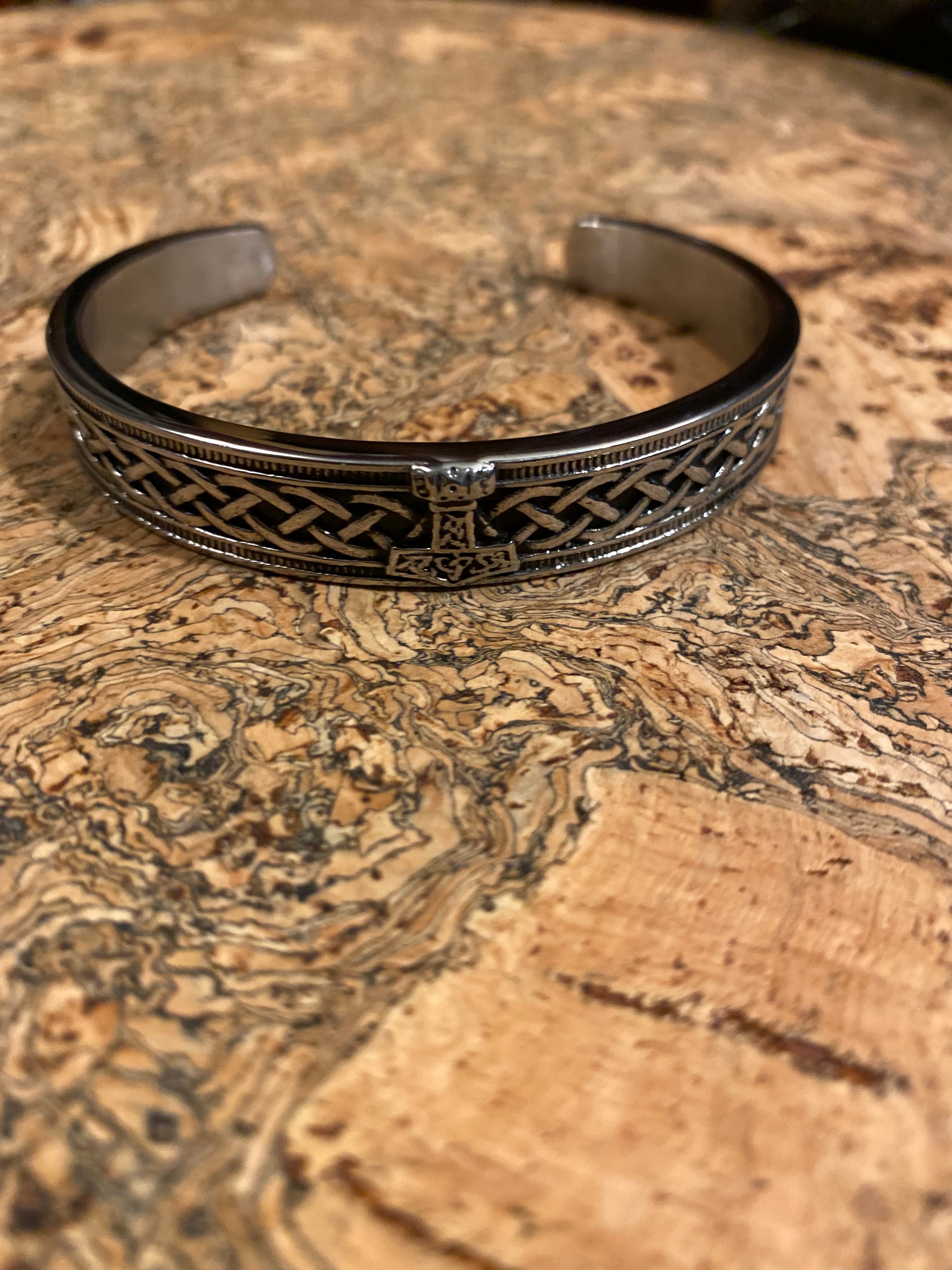 Viking Arm Ring - Norse Thor Hammer