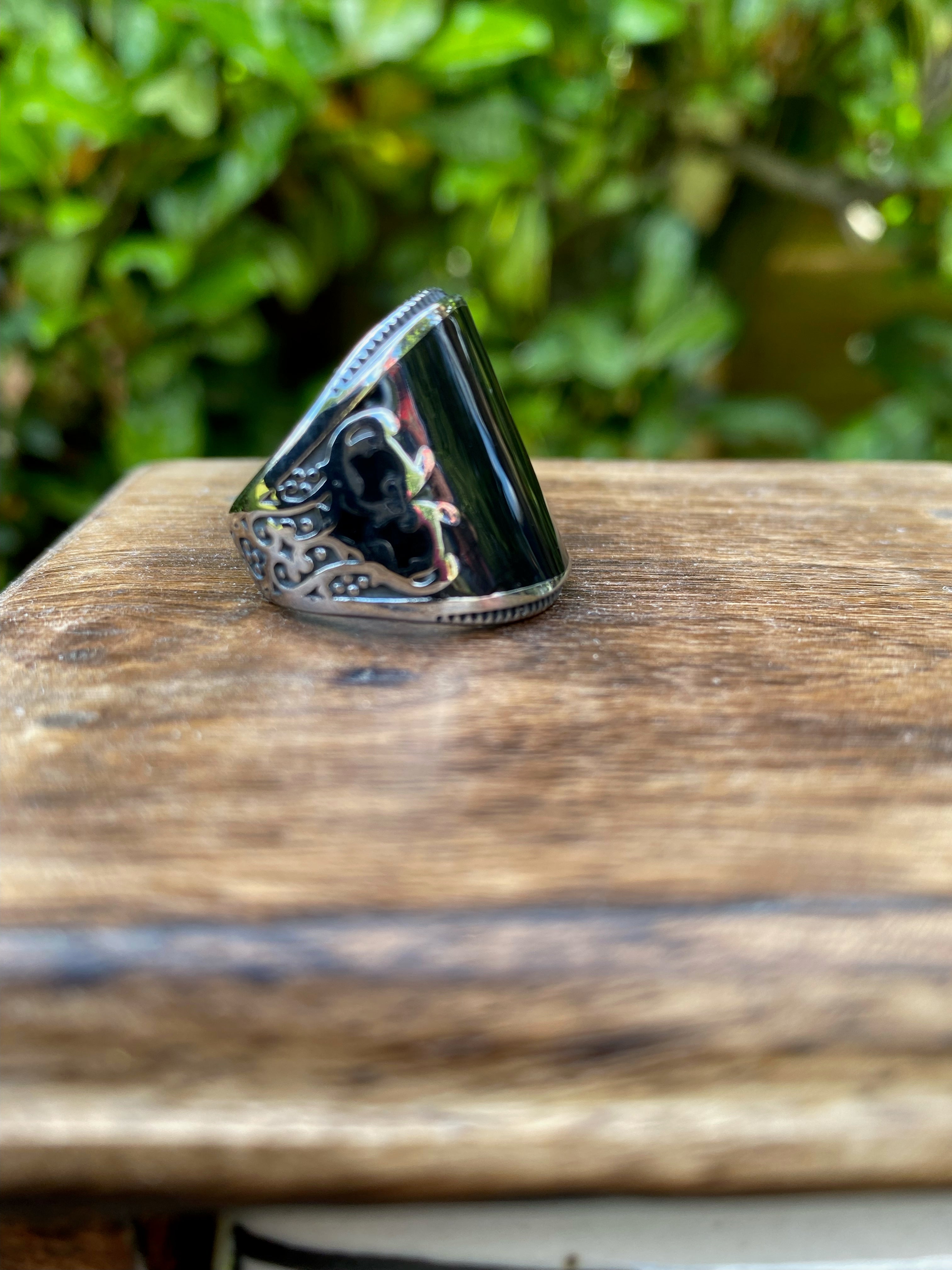 Viking Ring - Odin's Gothic Stone