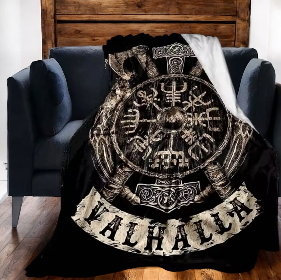 The Shied of Vegvisir Soft Throw Blanket
