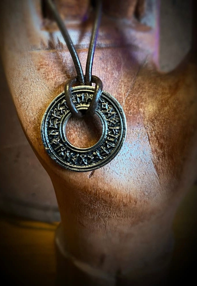 Thor Hammer Viking Necklace - Runic Circle