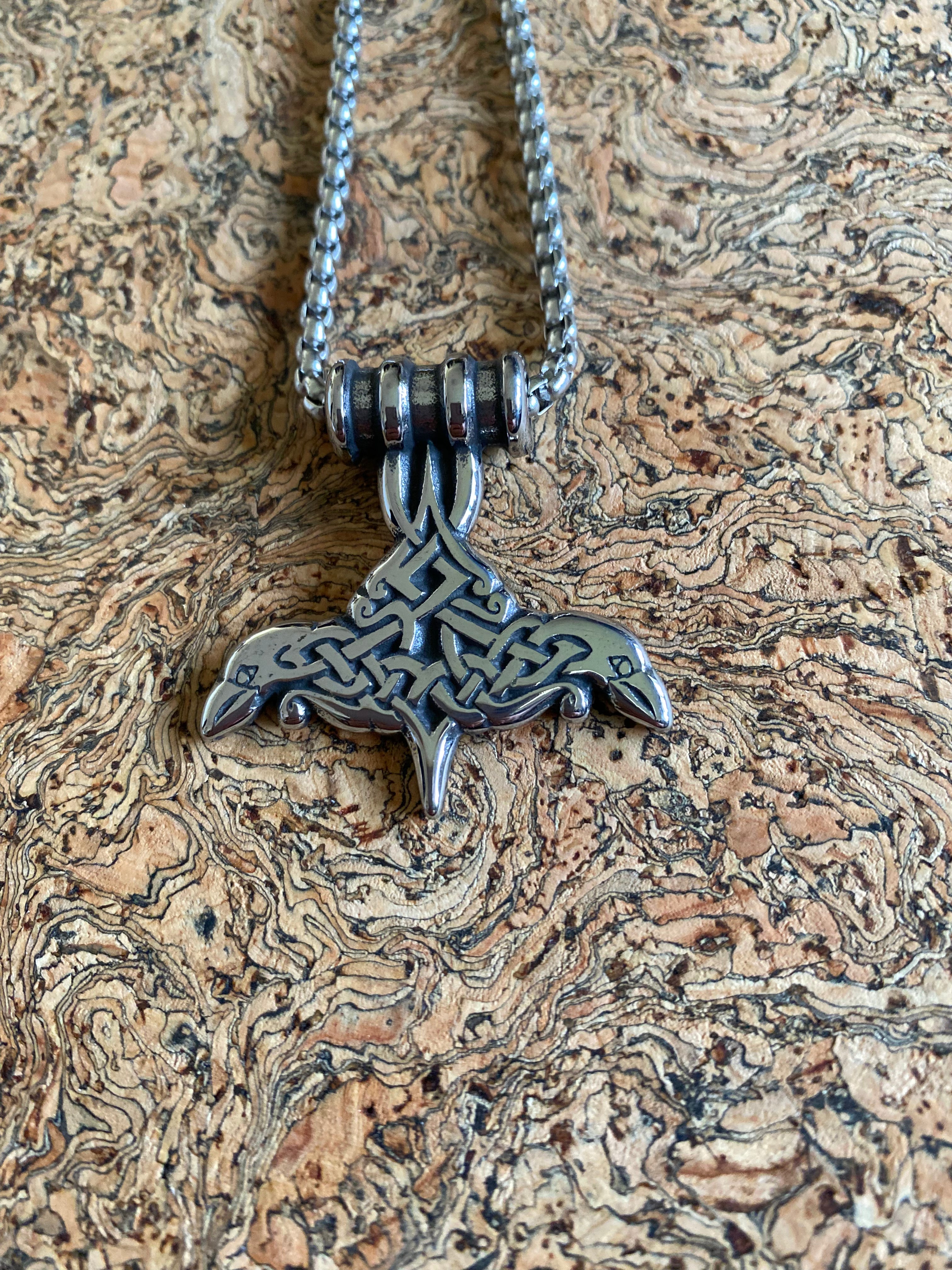 Viking Raven Necklace - The Ravens Hoard