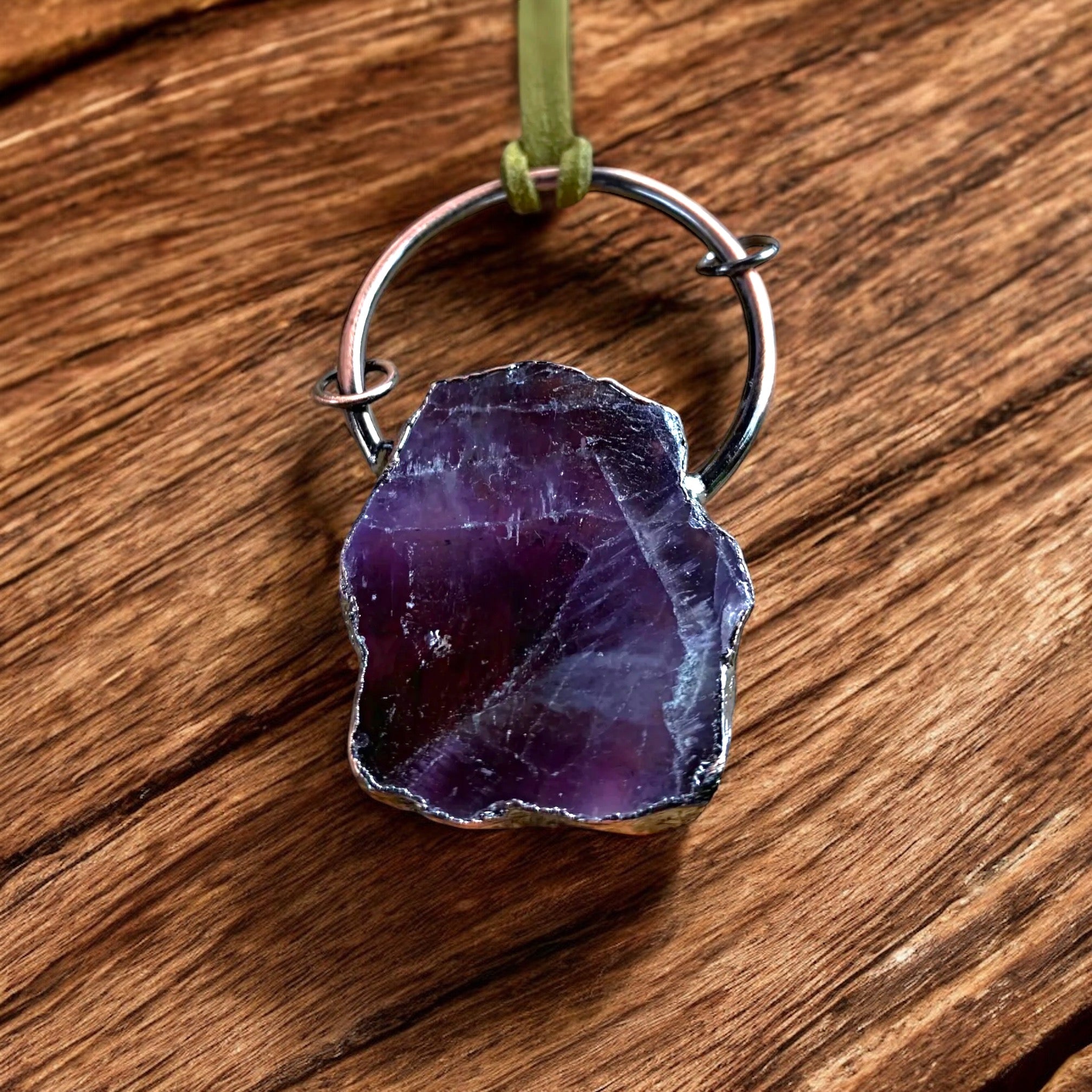 Pagan Necklace - Amethyst Crystal