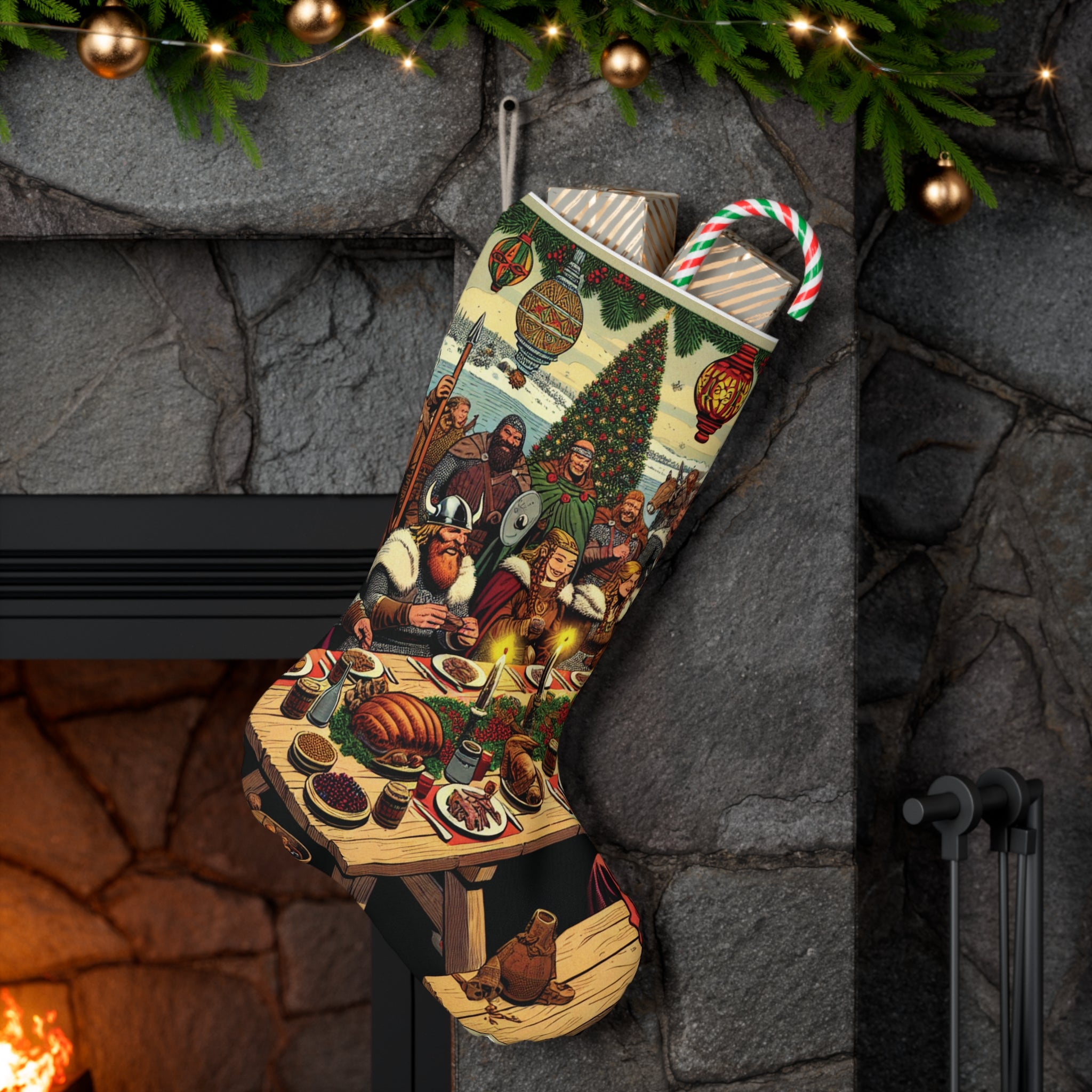 A Festive Norse Feast Christmas Stocking