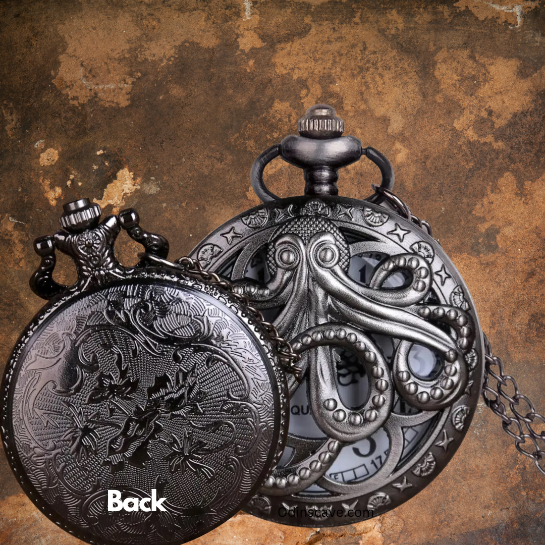 VIKING KRAKEN POCKET WATCH Odin's Cave - Main Image