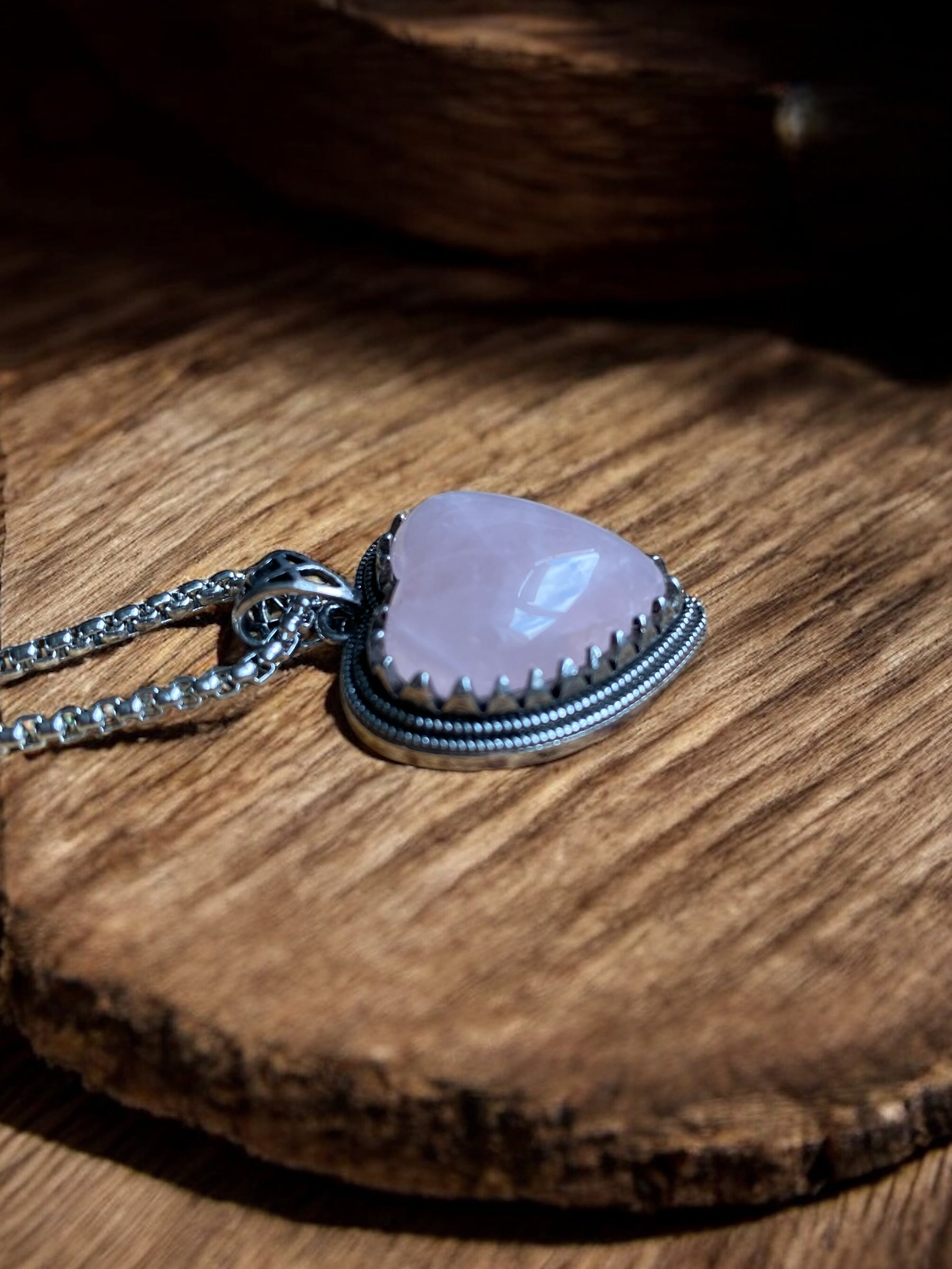 Authentic Crystal Heart Pagan Necklace