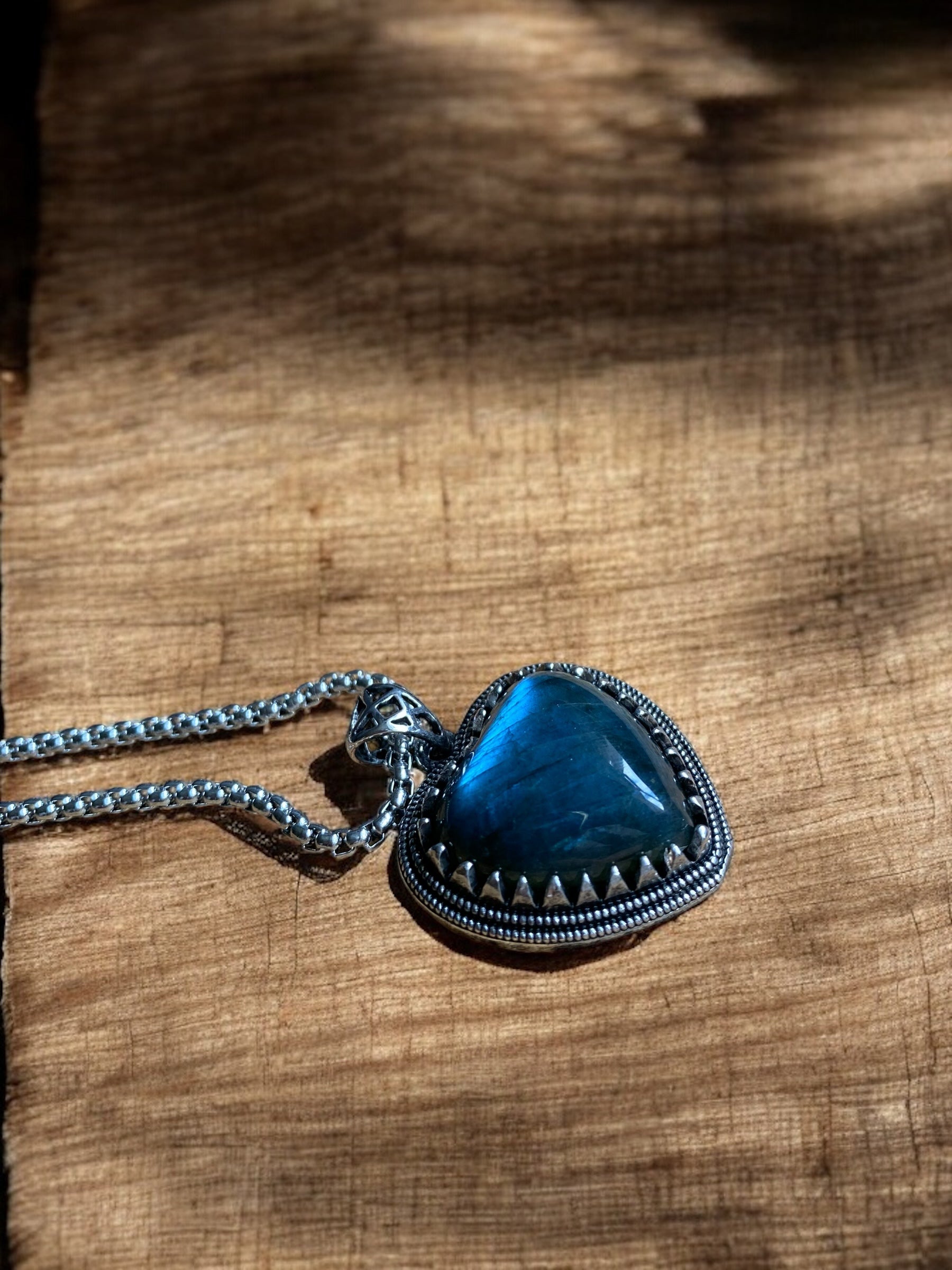 Authentic Crystal Heart Pagan Necklace