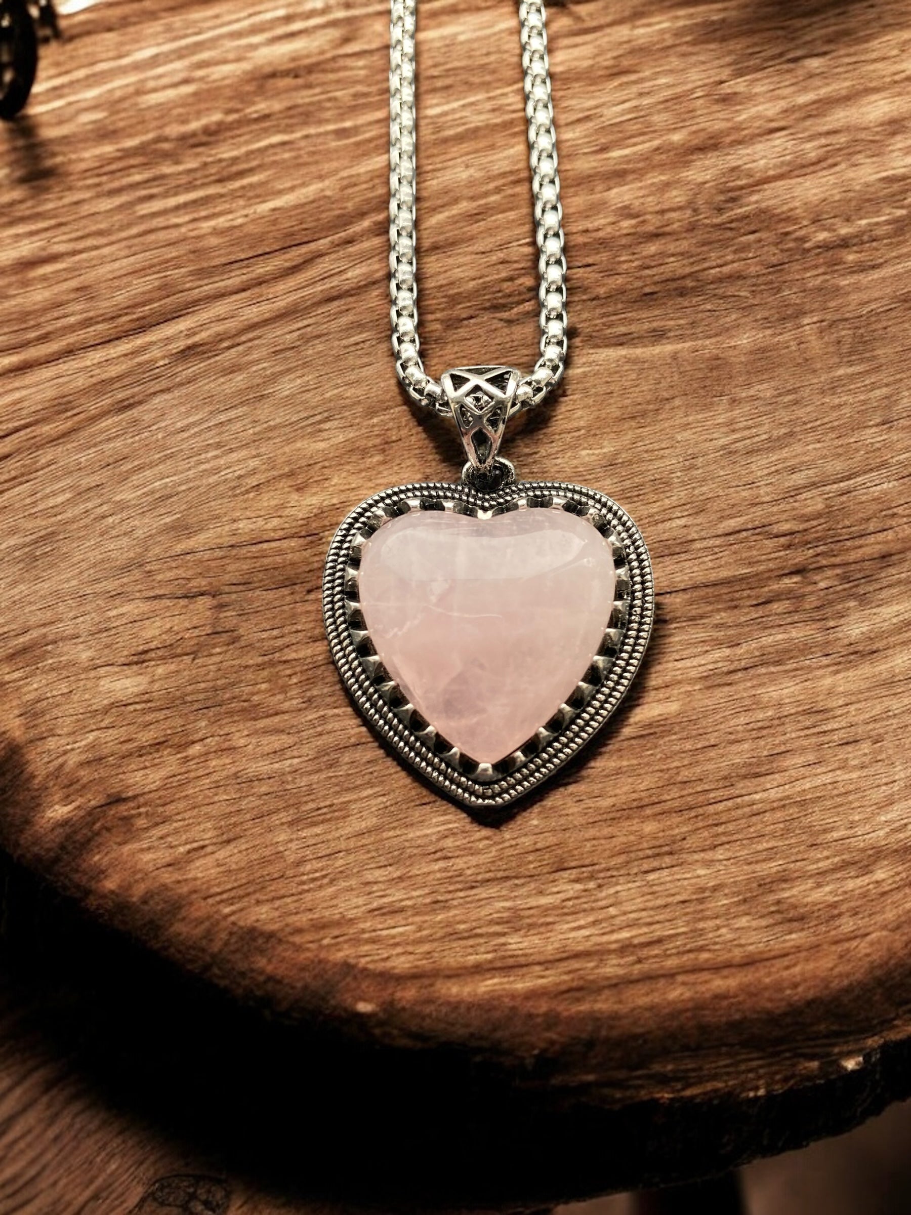 Authentic Crystal Heart Pagan Necklace