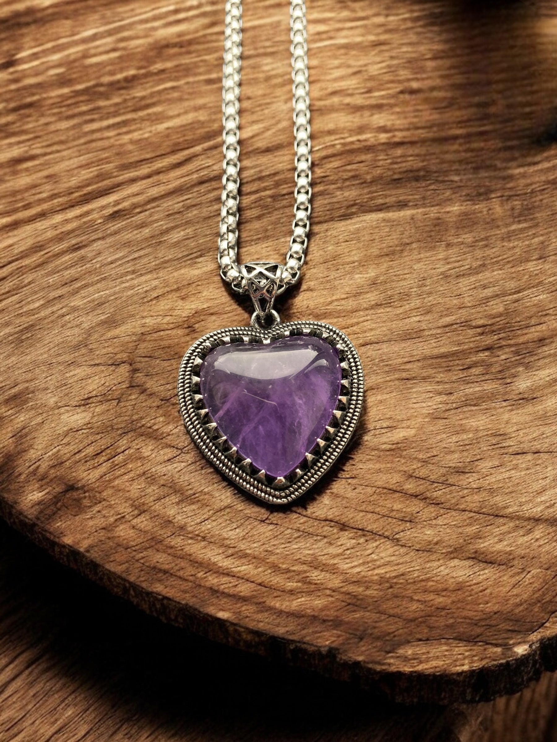 Authentic Crystal Heart Pagan Necklace