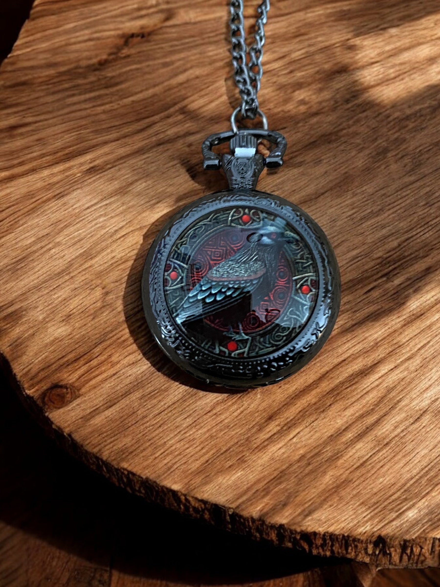 Black Ravens Revenge Pocket Watch
