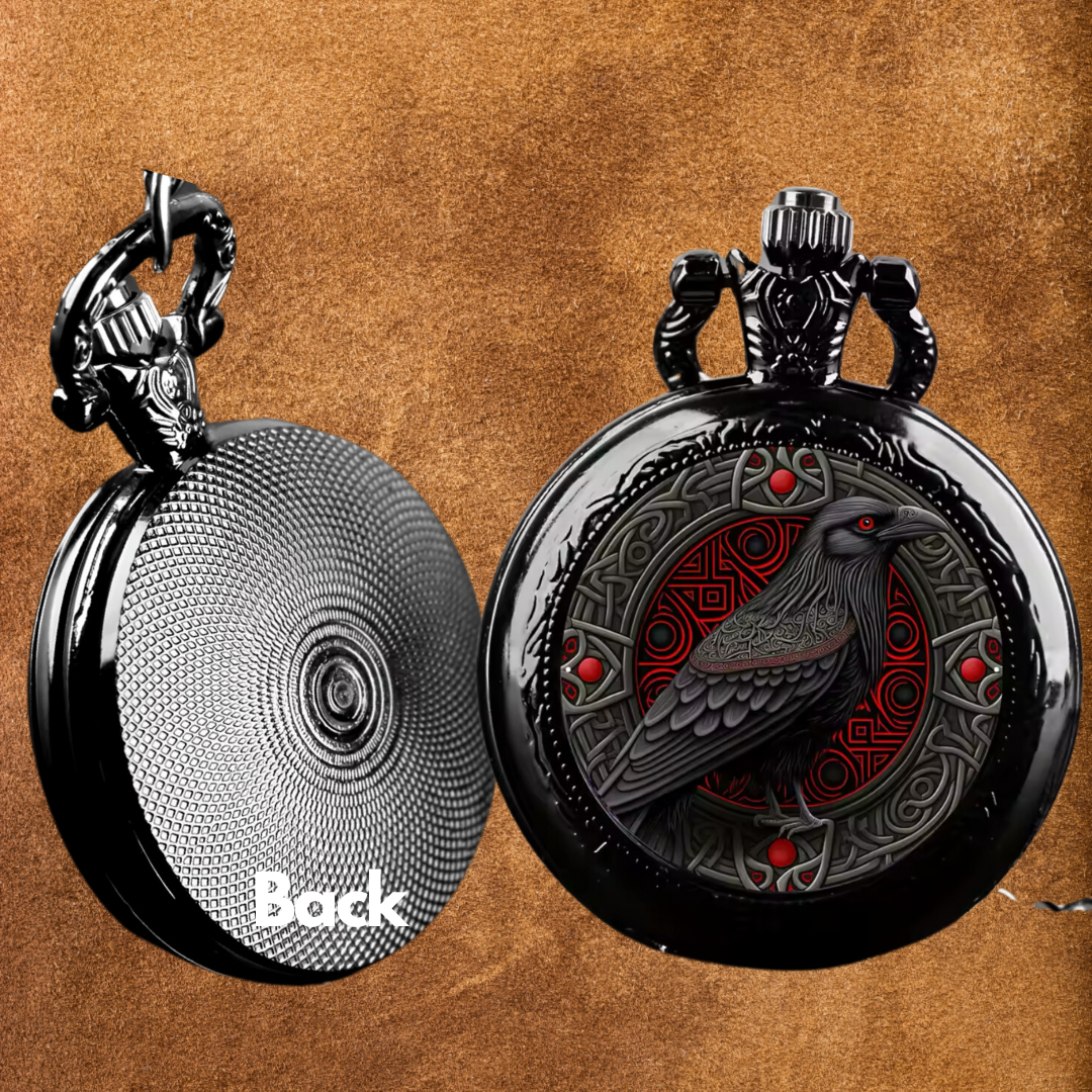Black Ravens Revenge Pocket Watch