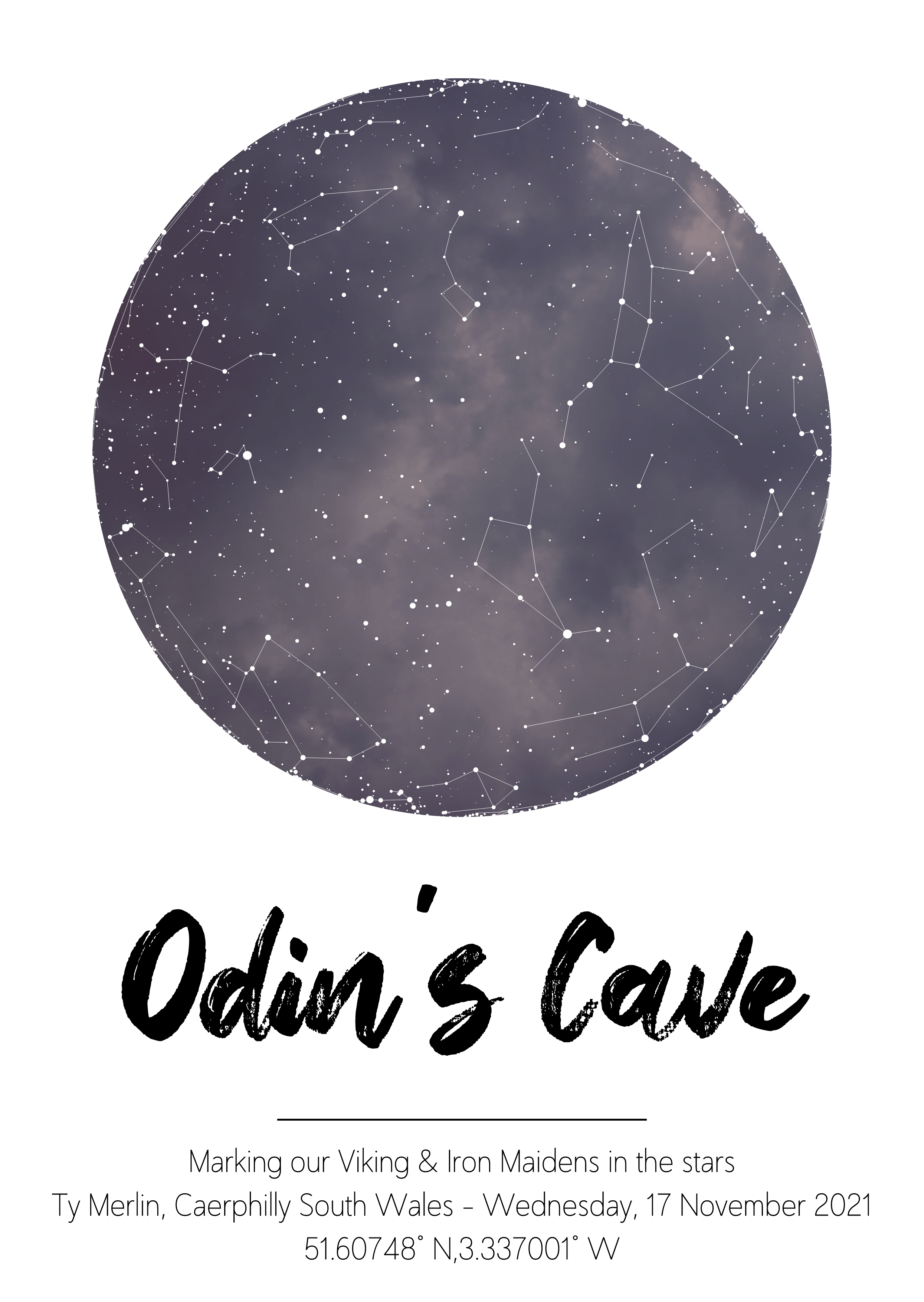 Personalised Star Map