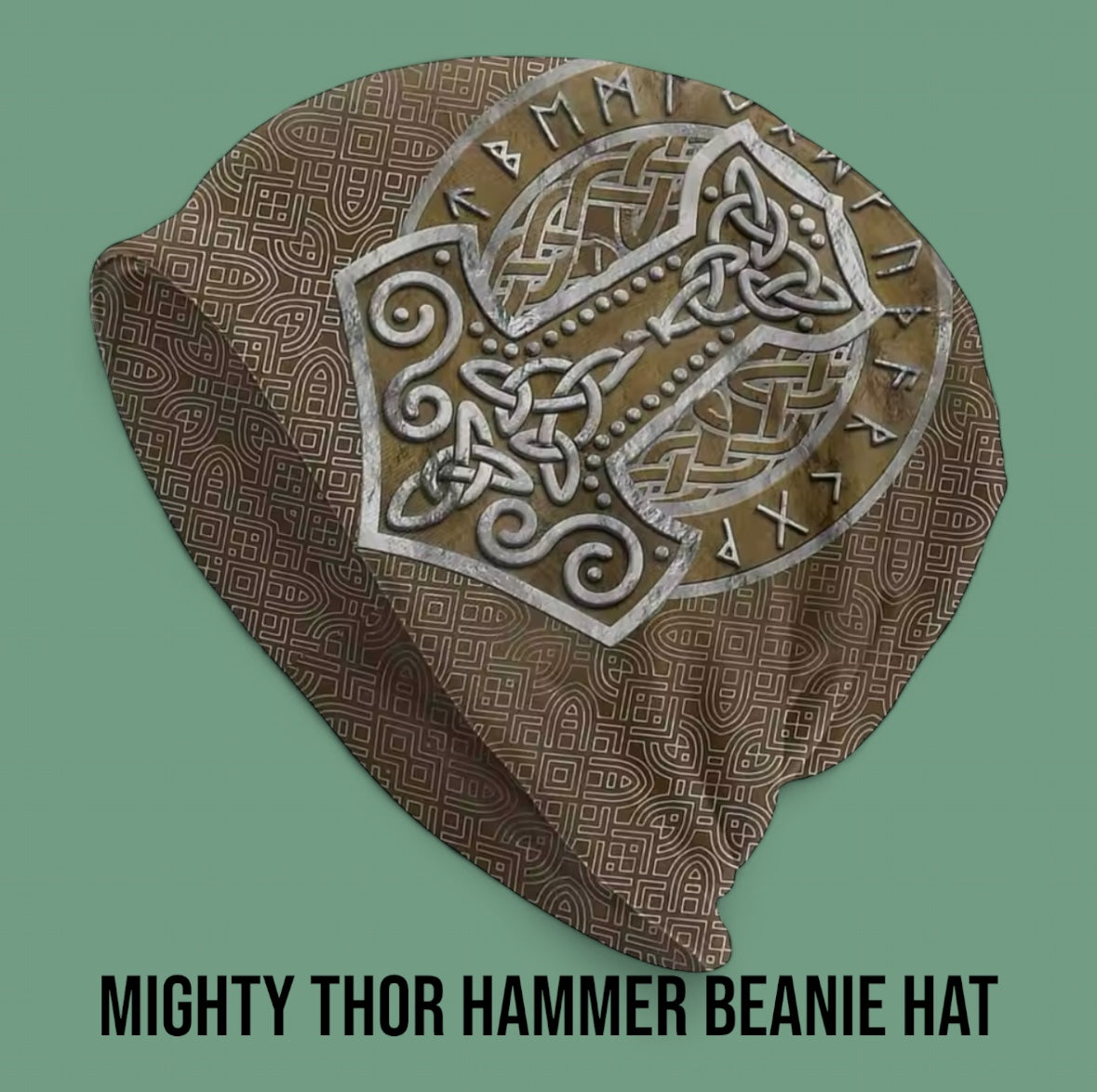 Mighty Thor Hammer Beanie Hat