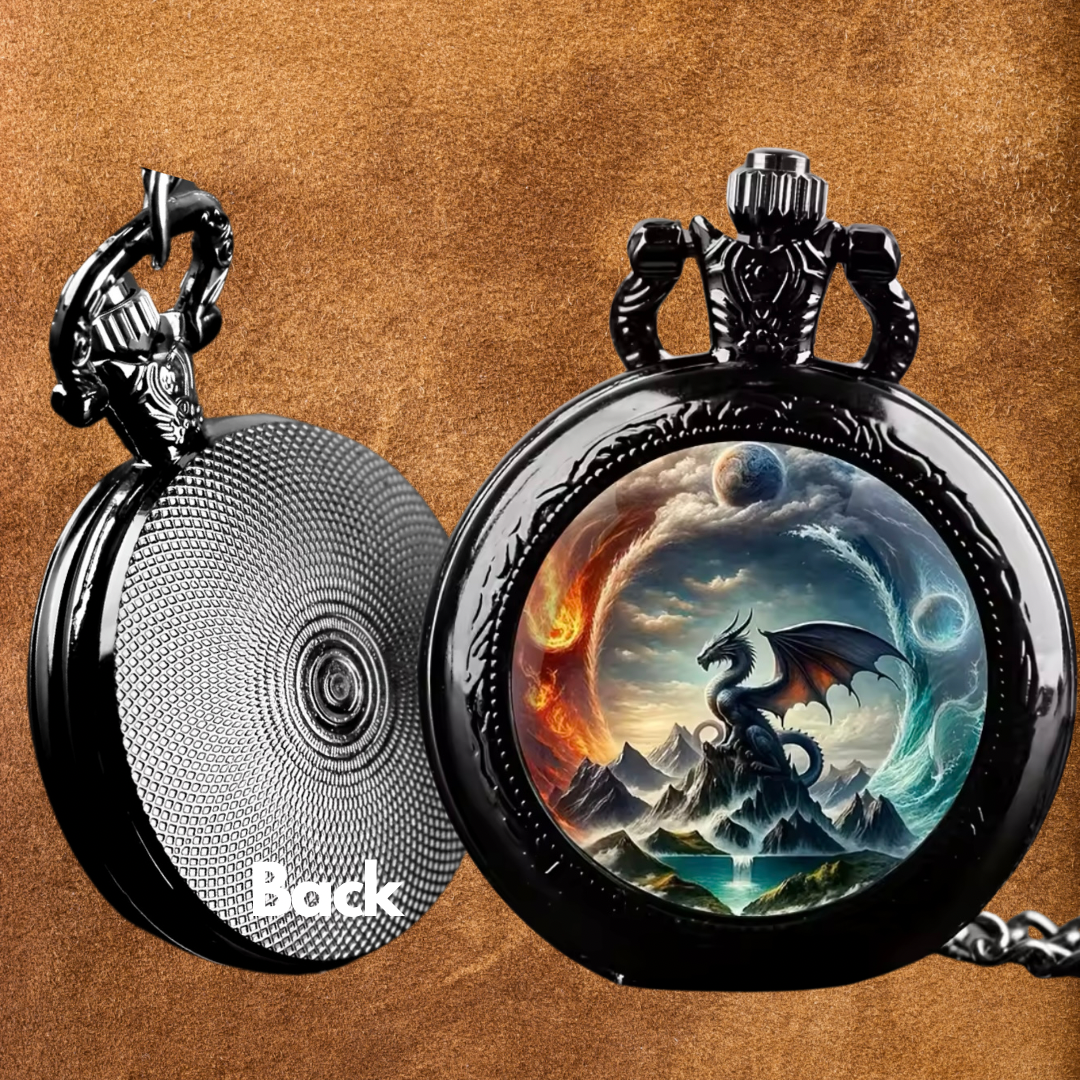 PREMIUM VIKING THE VIBRANT DREKI (DRAGON) POCKET WATCH