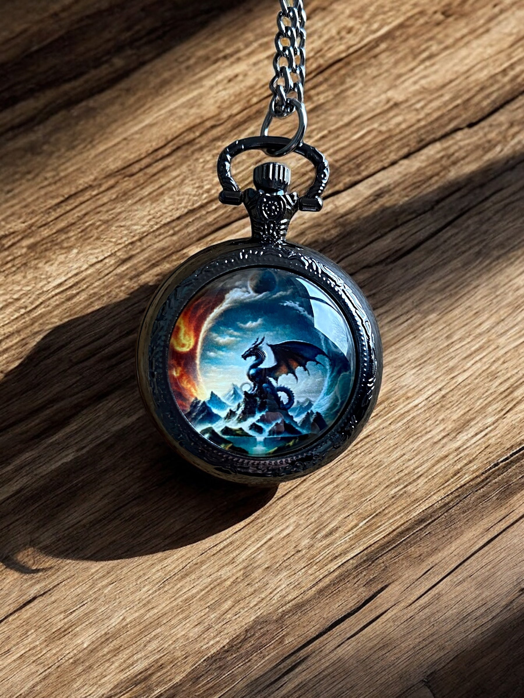 PREMIUM VIKING THE VIBRANT DREKI (DRAGON) POCKET WATCH