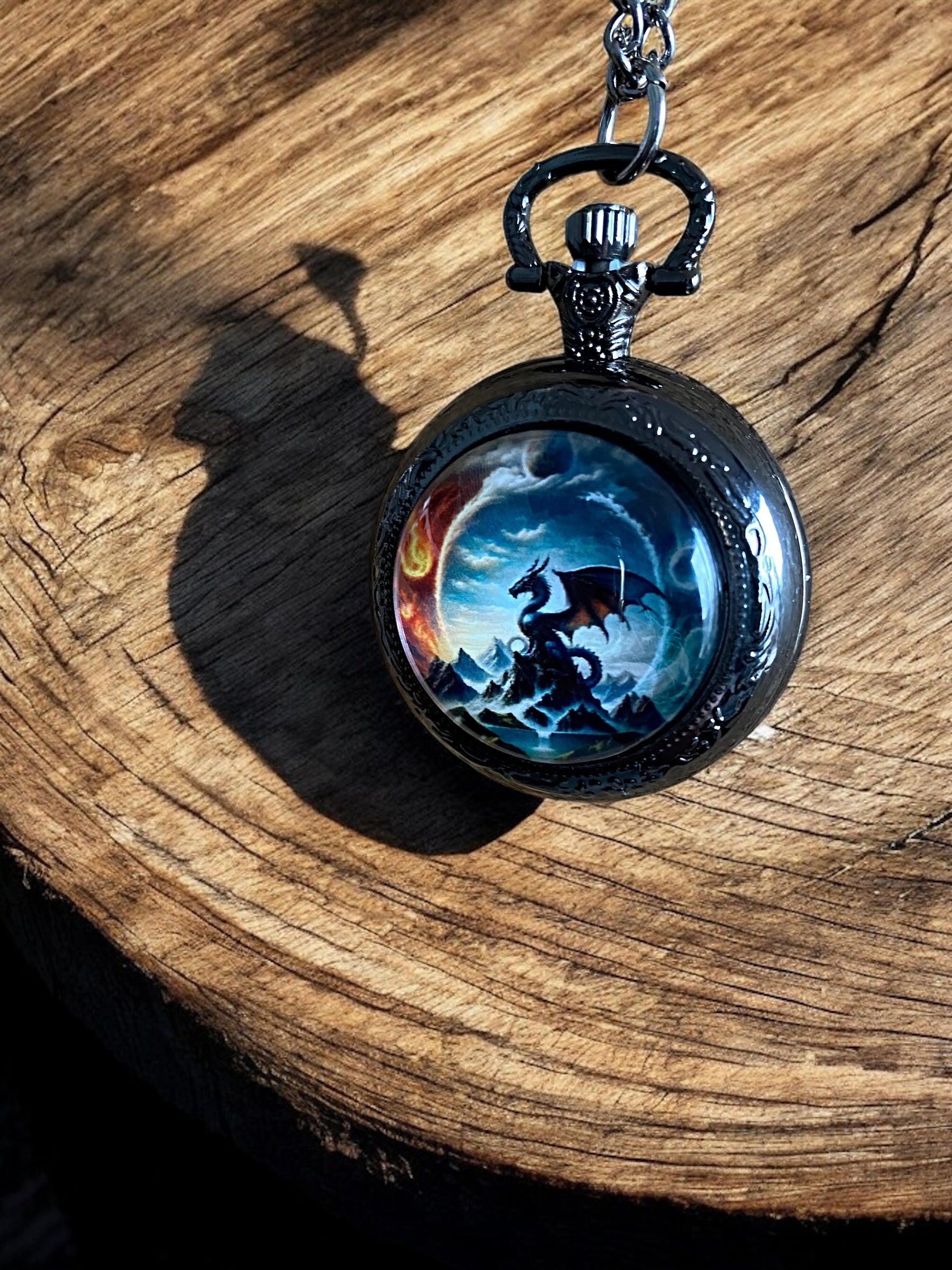 PREMIUM VIKING THE VIBRANT DREKI (DRAGON) POCKET WATCH