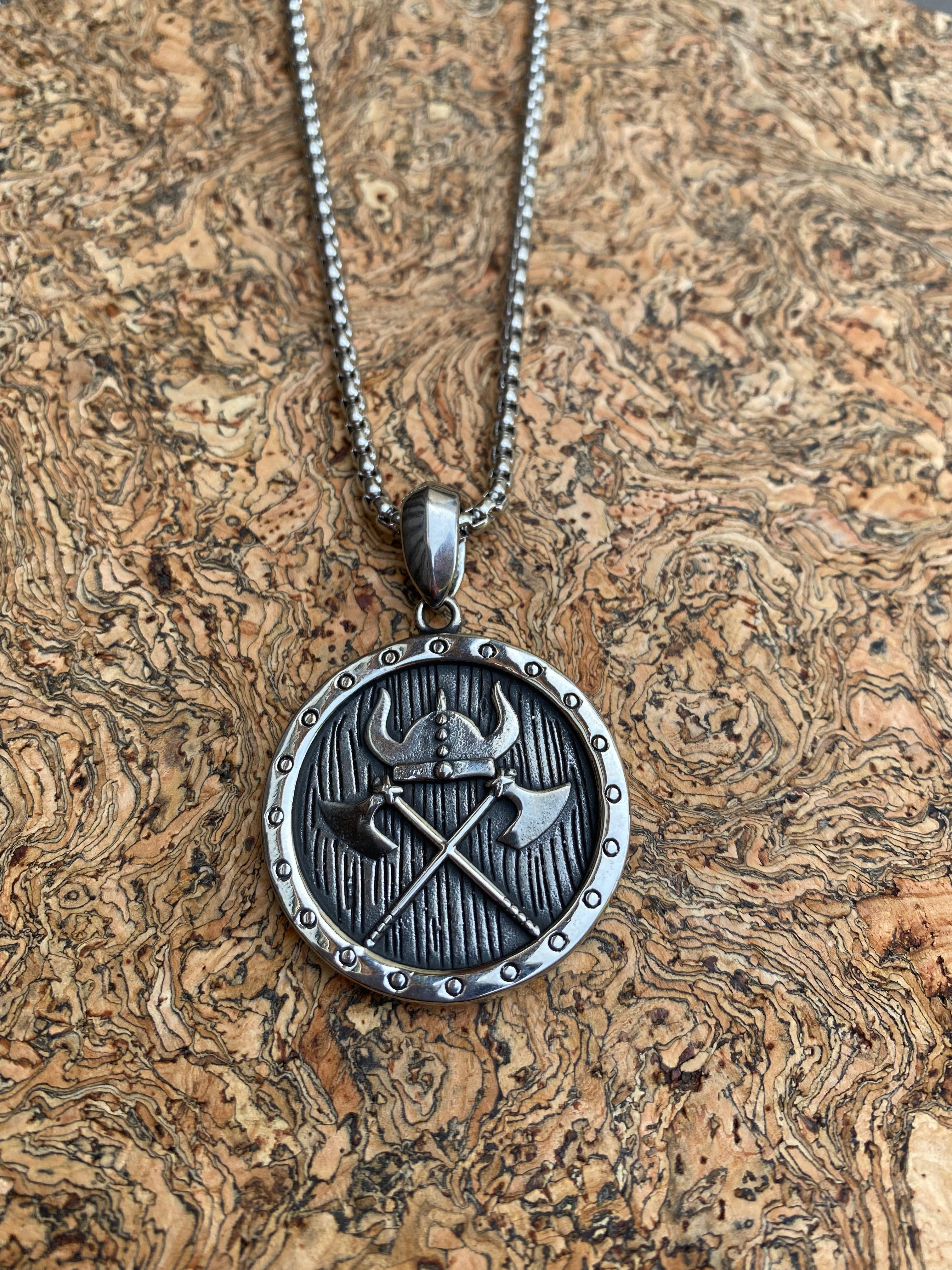 Viking Necklace - Heavy Double Sided Warrior