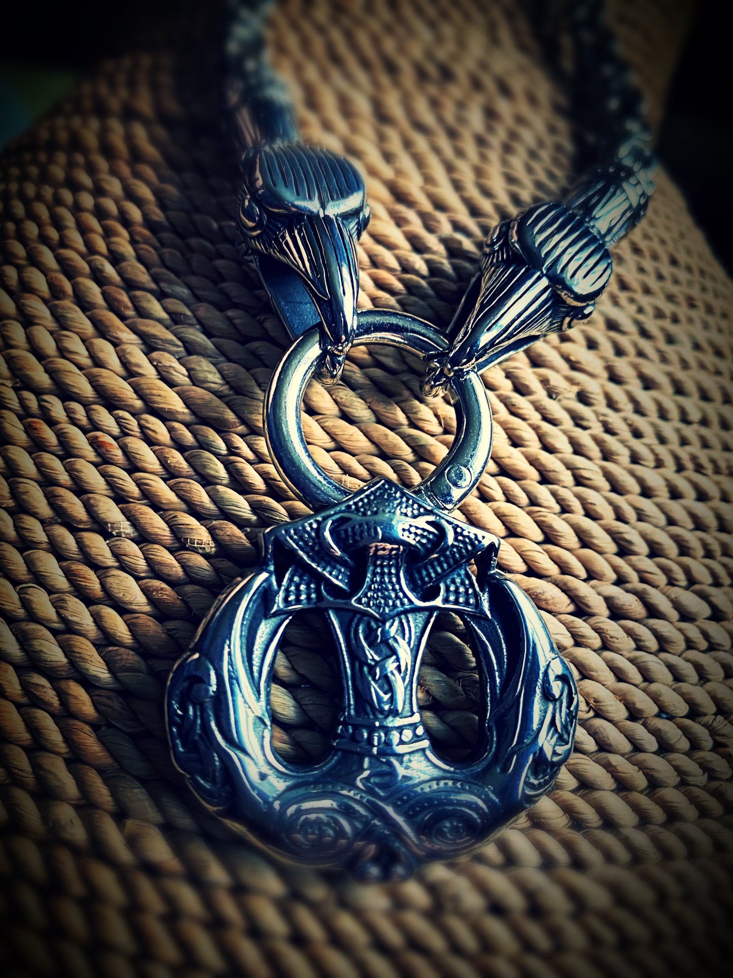 Epic Ravens Anchor Viking Necklace
