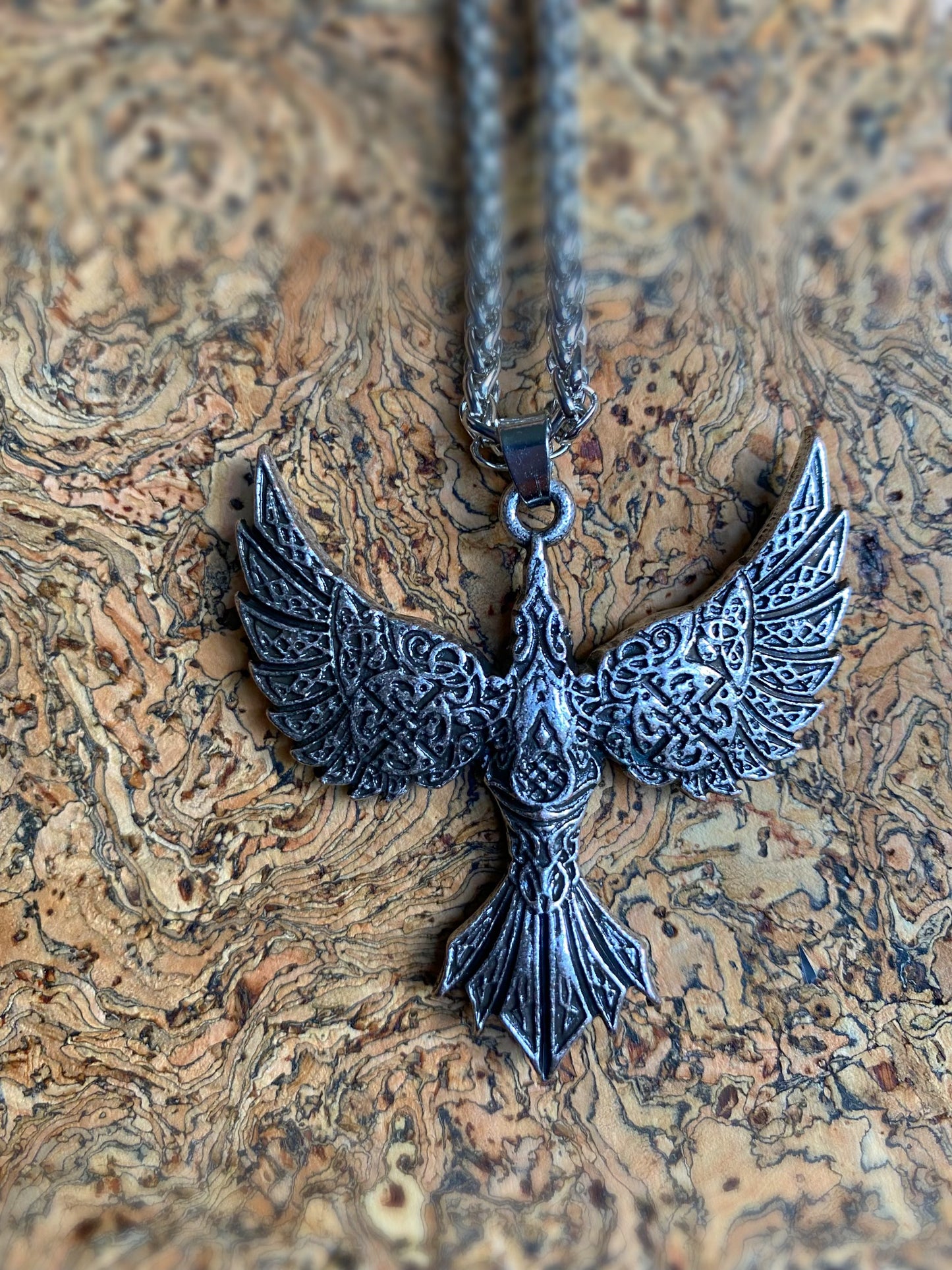 Viking Necklace - The eye of the Raven