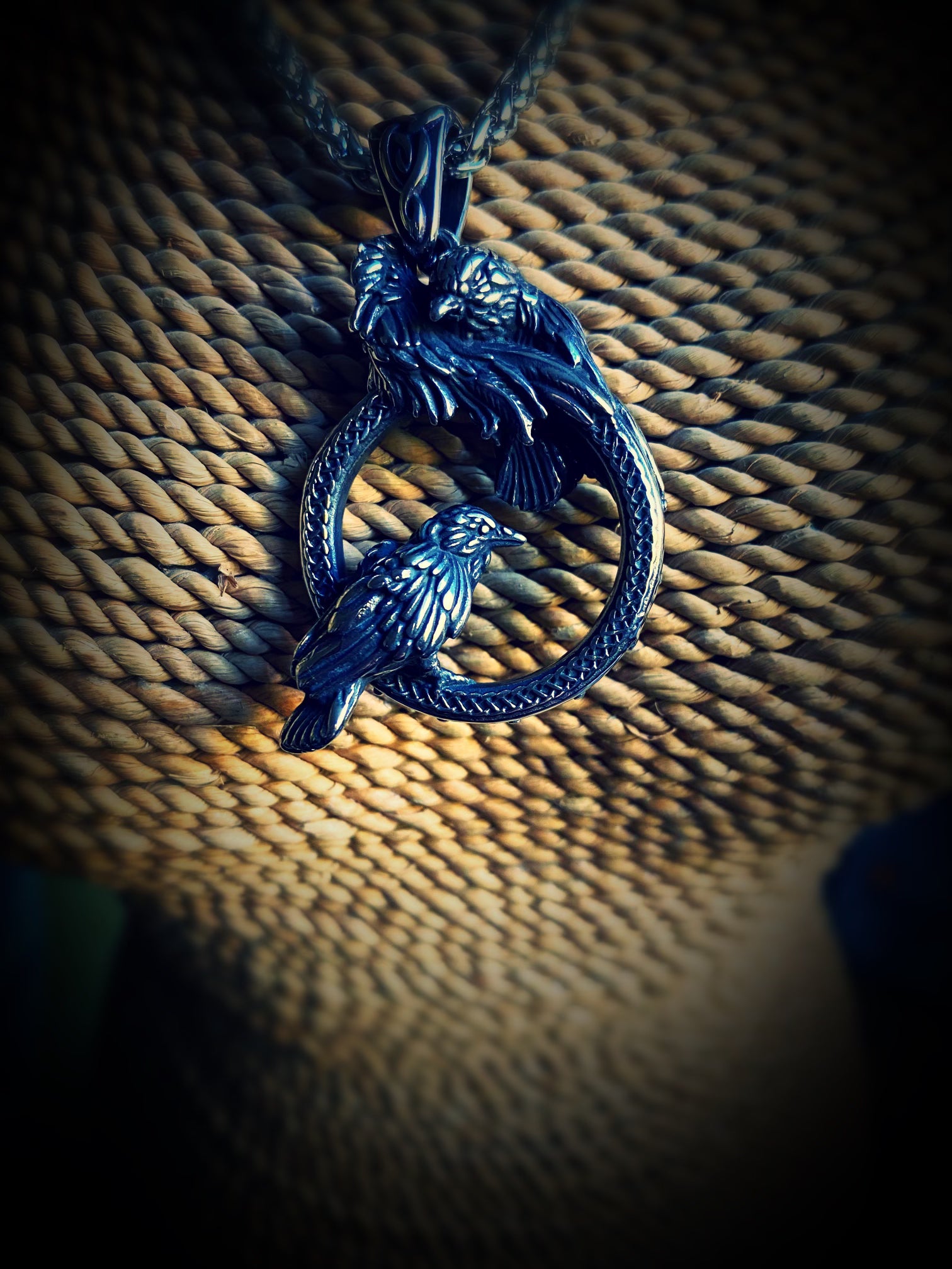 Huggin and Munnin Protectors Viking Neclace