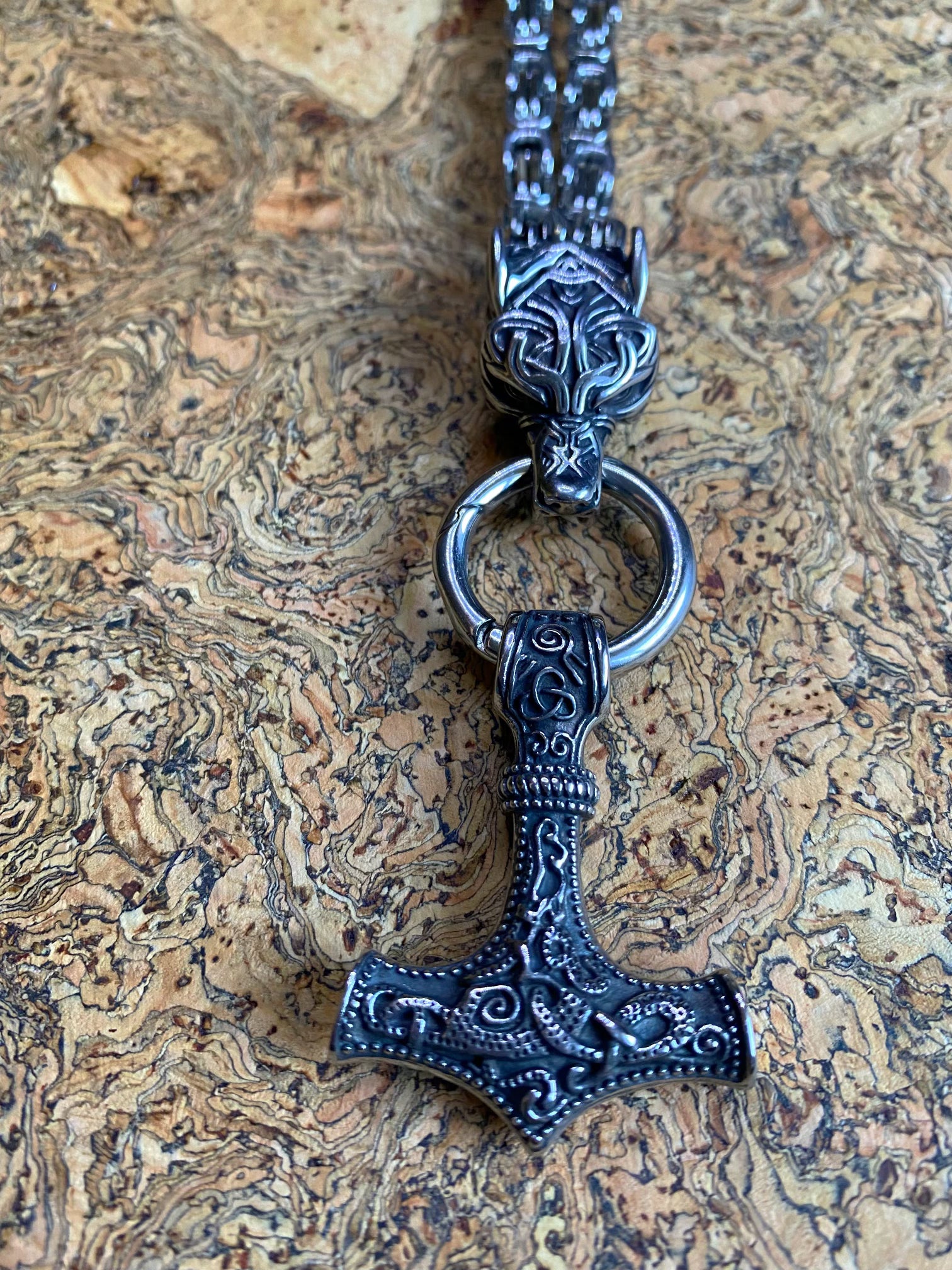 The Mighty Fenrir Chunky Viking Necklace