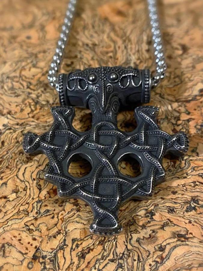 The Knotted Fenrir Wolf Viking Necklace