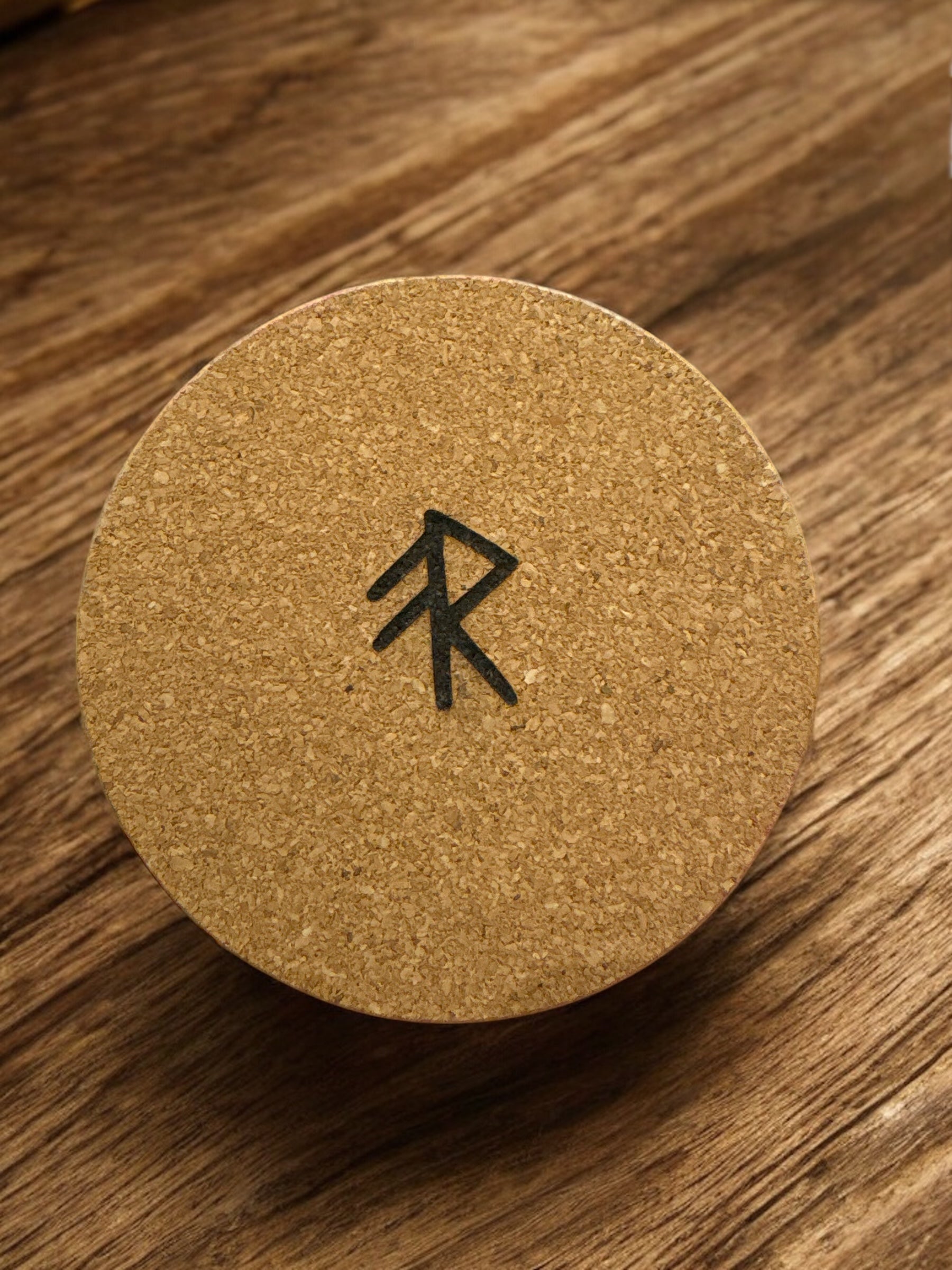 Set of 4 Viking Energy Runes Cork Coaster Set