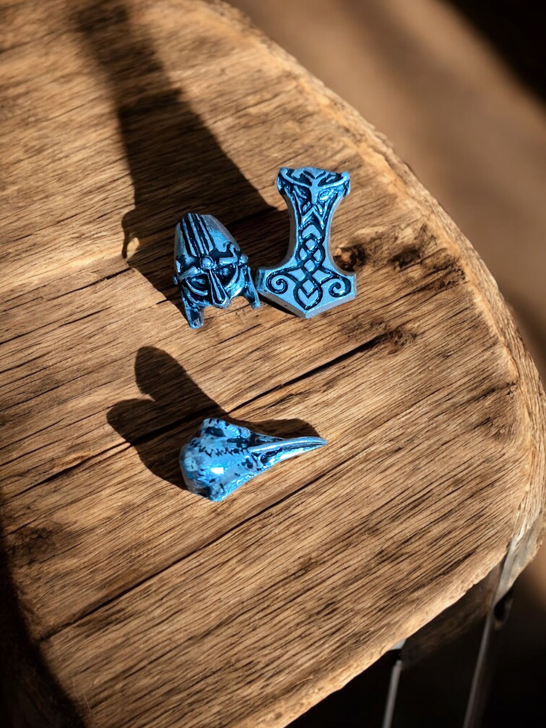 Pewter Viking Beard Ring Set - The Norseman