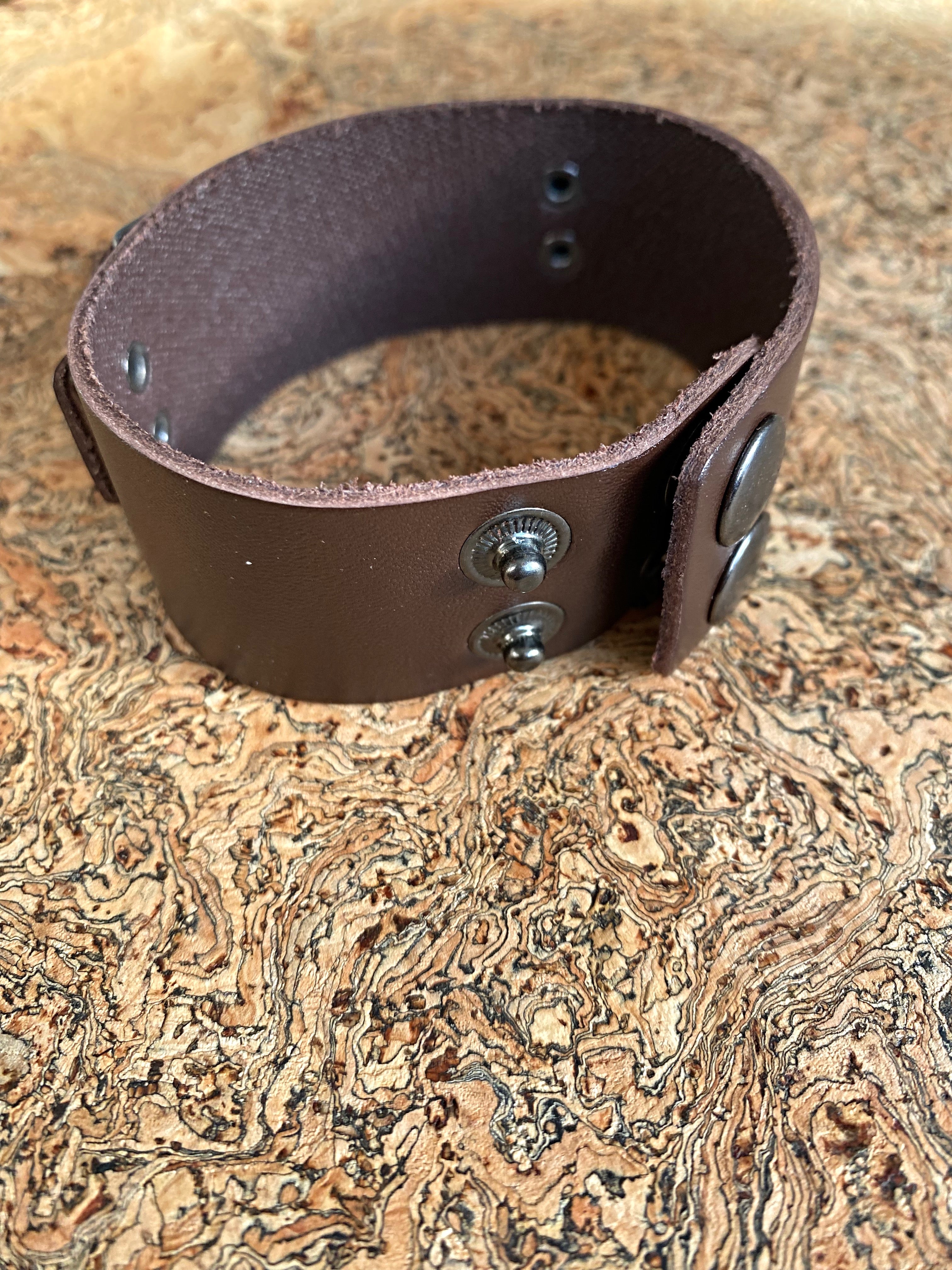 The Mighty Bear Claw Leather Viking Bracelet