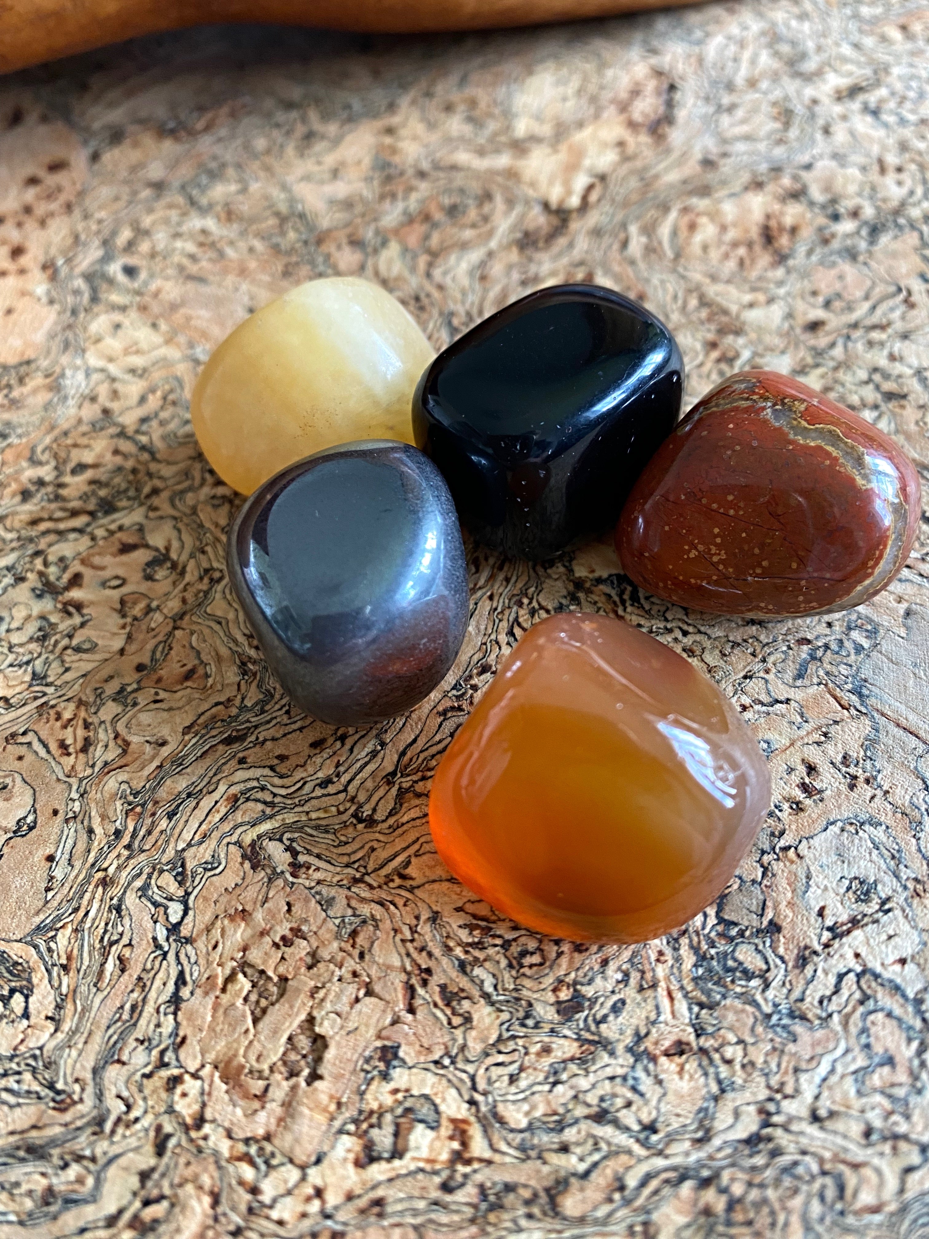 Premium Pagan Fire Element Gemstones Set